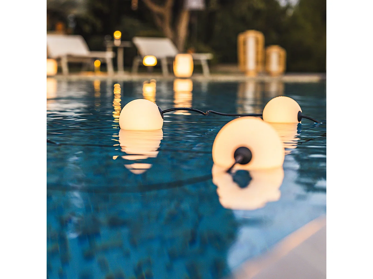 Guirlande lumineuse d'extérieur BOLLY Blanc Plastique 5,5M