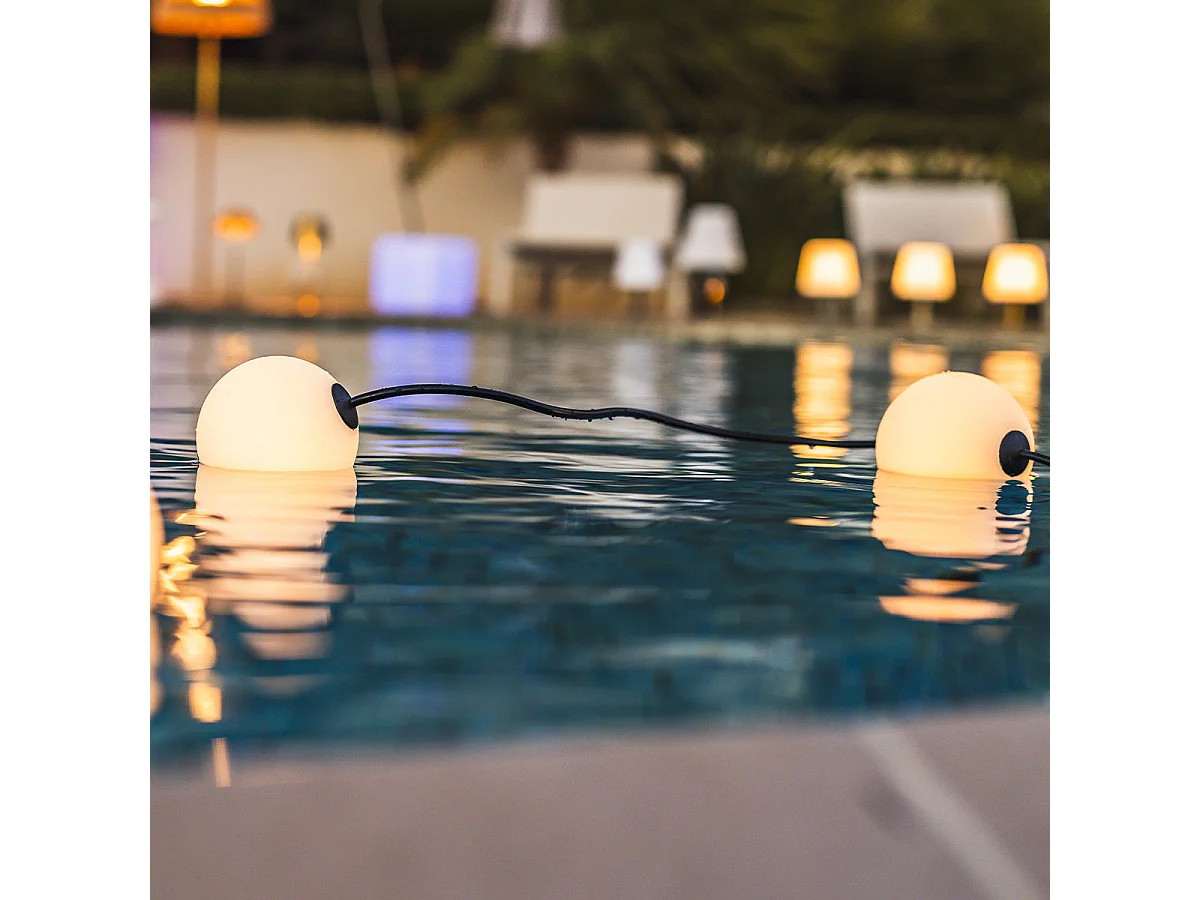 Guirlande lumineuse d'extérieur BOLLY Blanc Plastique 5,5M