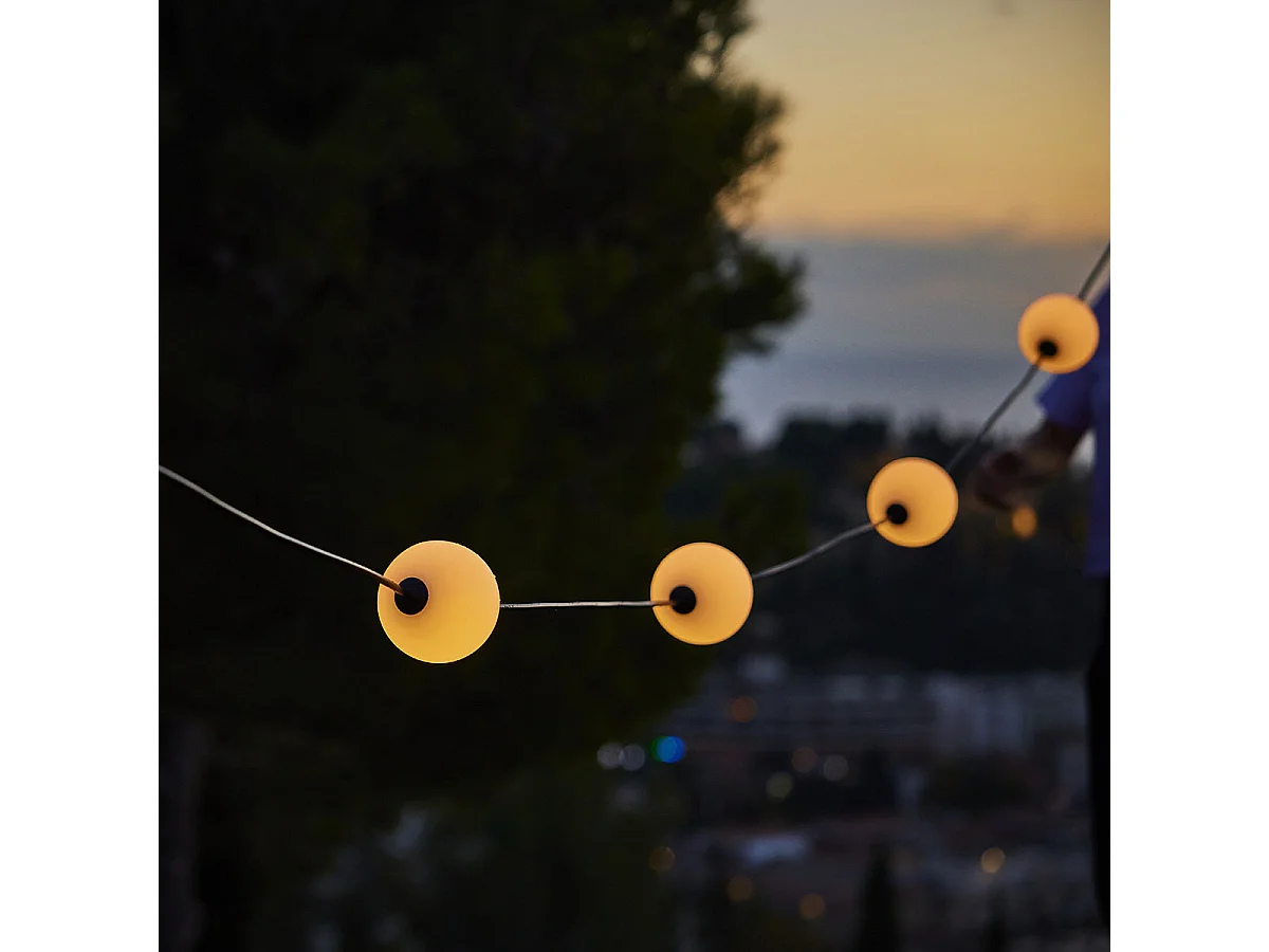 Guirlande lumineuse d'extérieur BOLLY Blanc Plastique 5,5M