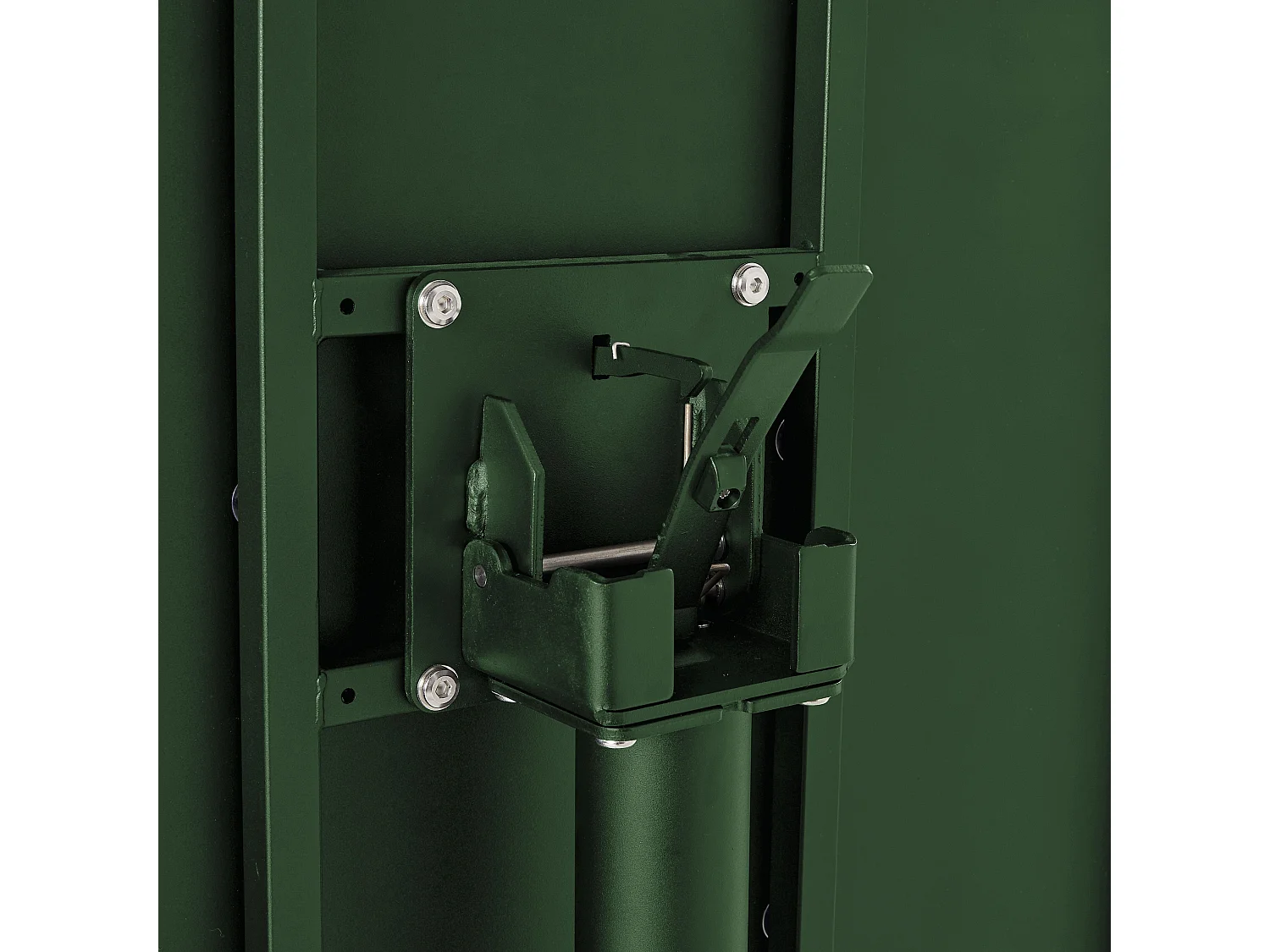 Ensemble table 70 cm et 2 chaises de jardin en métal vert forêt - Palavas