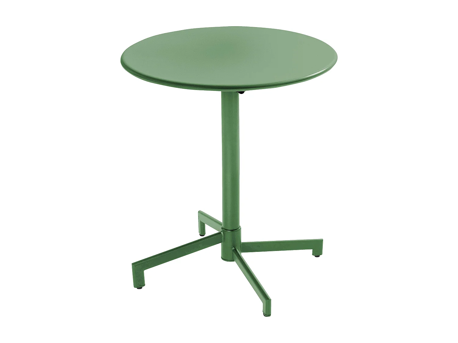 Ensemble table de jardin et 2 chaises en métal vert cactus - Palavas