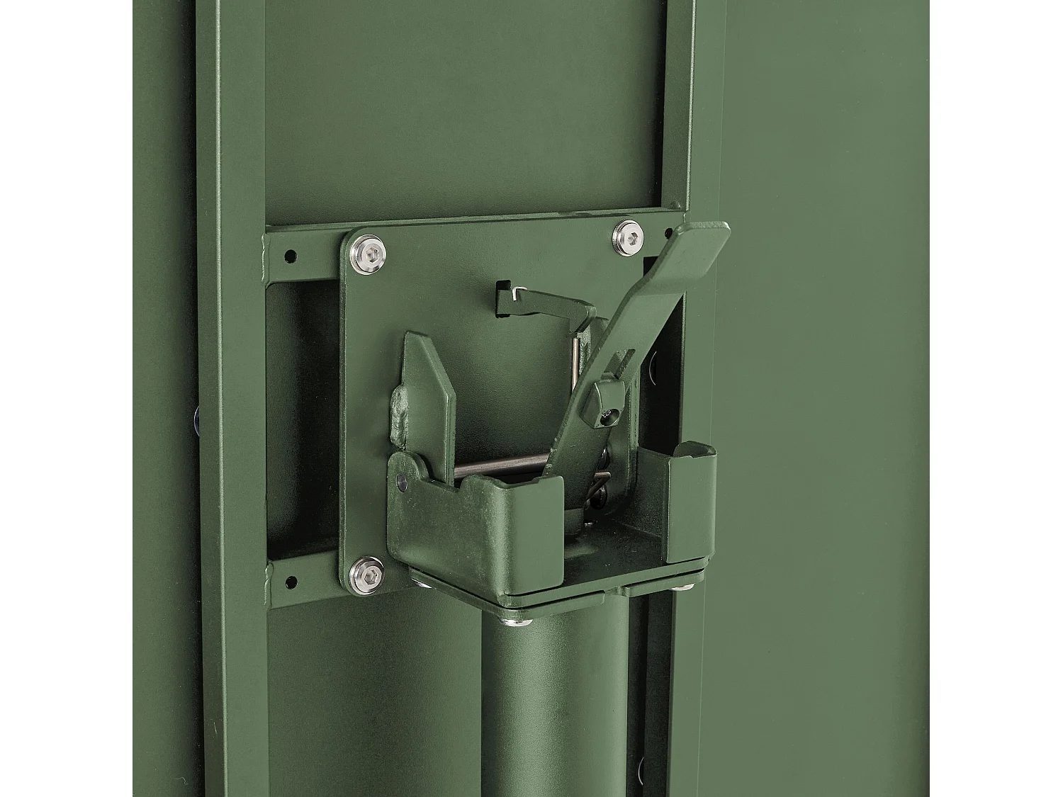 Ensemble table de jardin et 2 chaises en métal vert cactus - Palavas