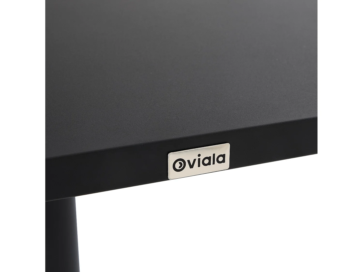 70 cm metalen tuintafel en 2 stoelen in grijs