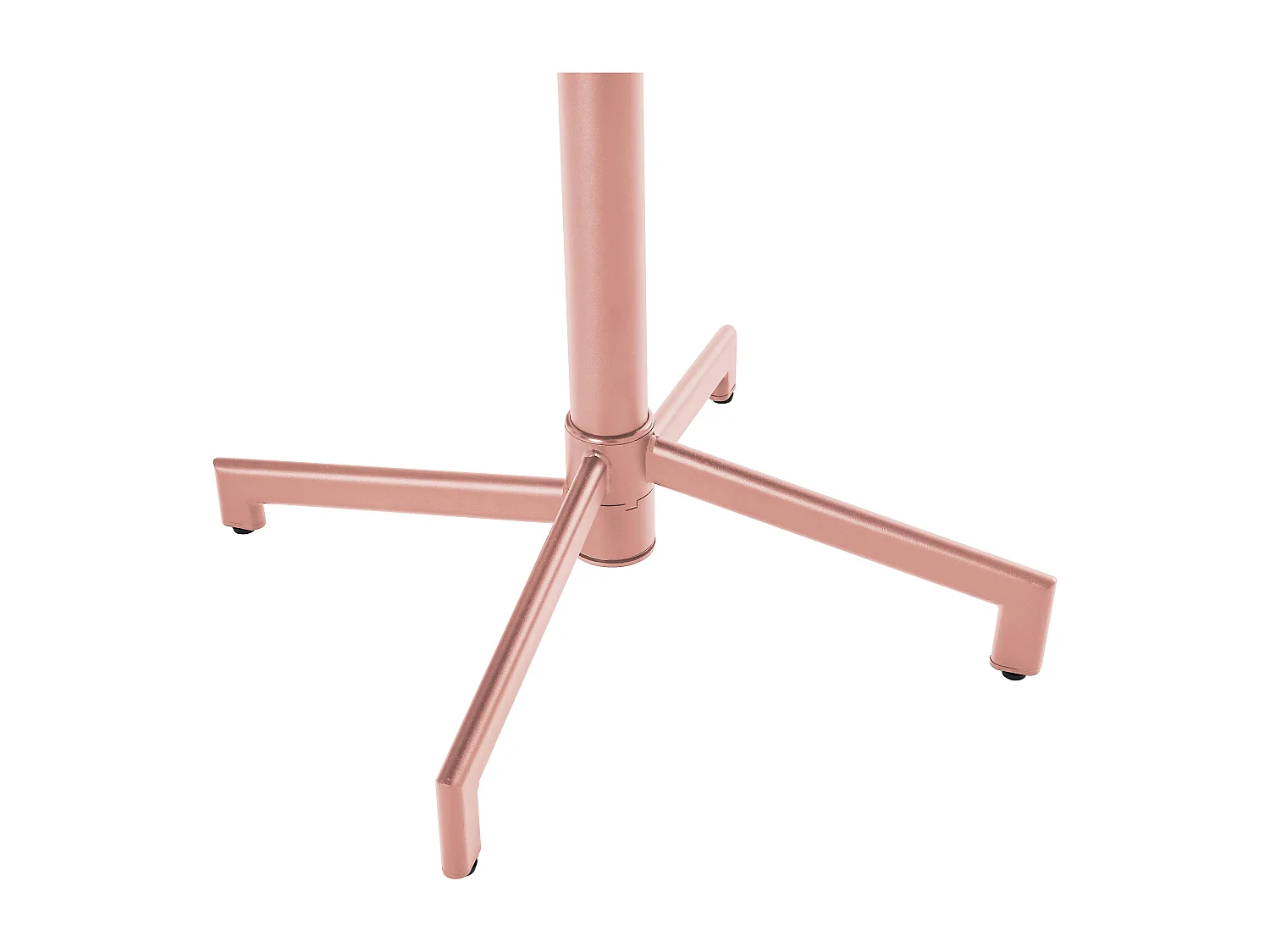 Ensemble table de jardin et 2 chaises en métal rose poudré - Palavas