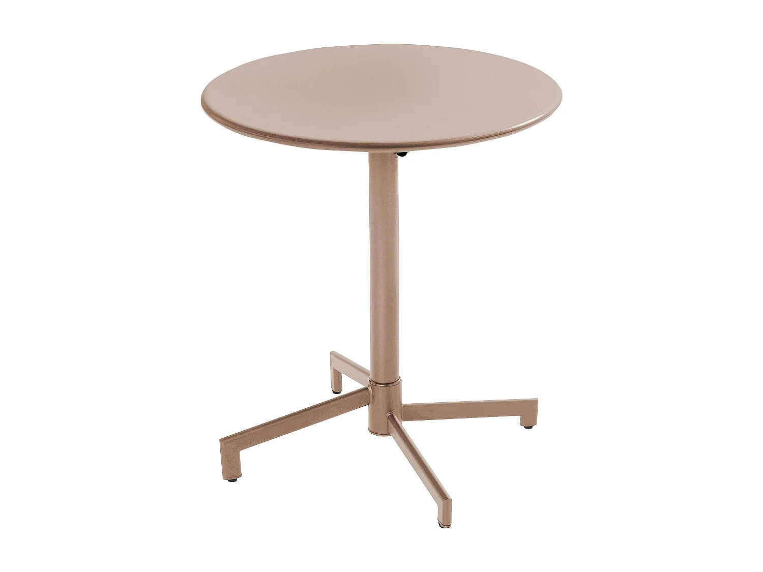 Ensemble table de jardin et 2 chaises en métal taupe - Palavas