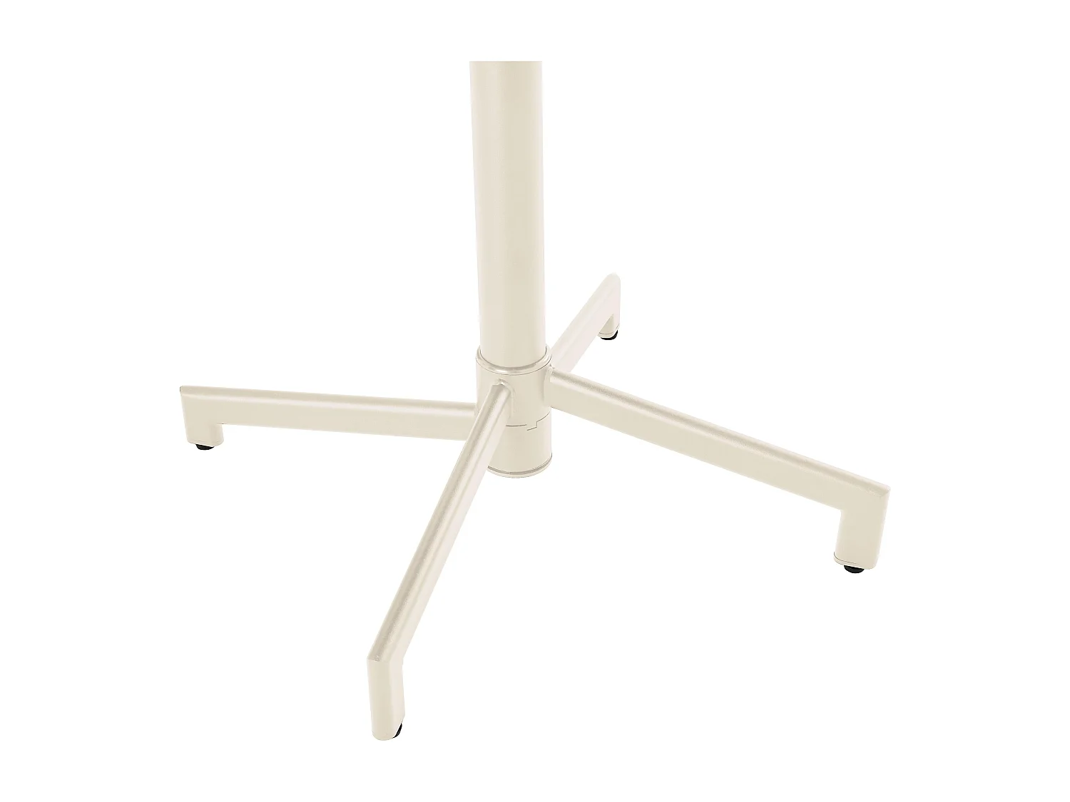 Ensemble table de jardin et 2 chaises en métal ivoire - Palavas