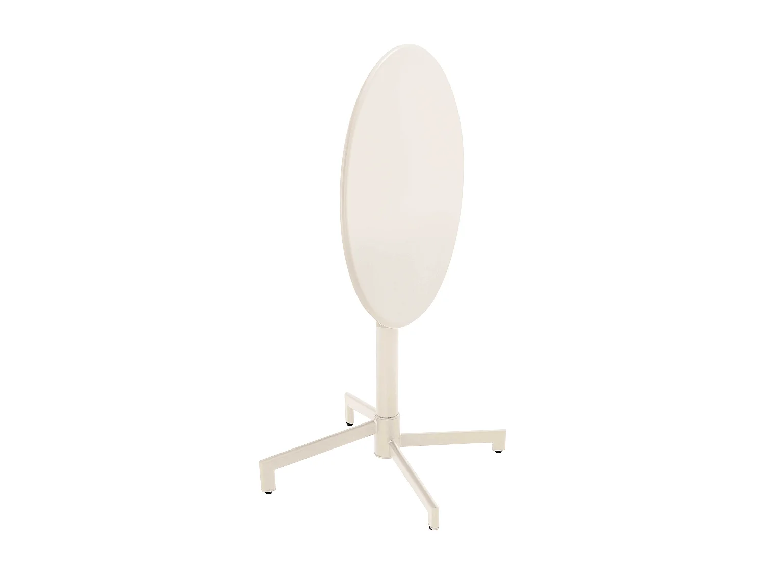 Ensemble table de jardin et 2 fauteuils en métal ivoire - Palavas