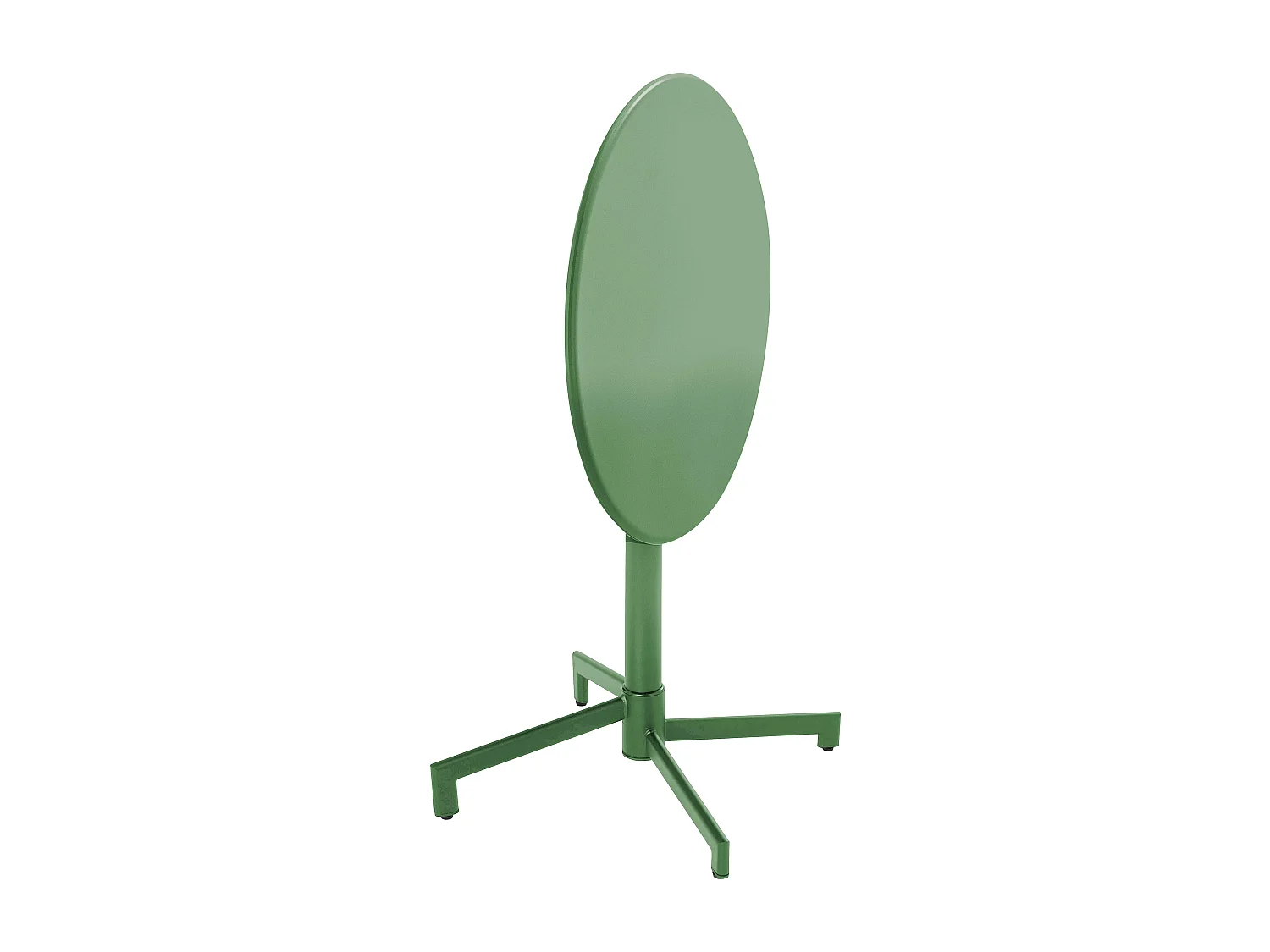 Ensemble table de jardin et 2 fauteuils en métal vert cactus - Palavas
