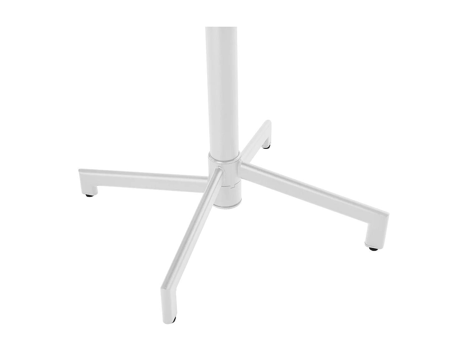 70 cm metalen tuintafel en 2 stoelen in wit