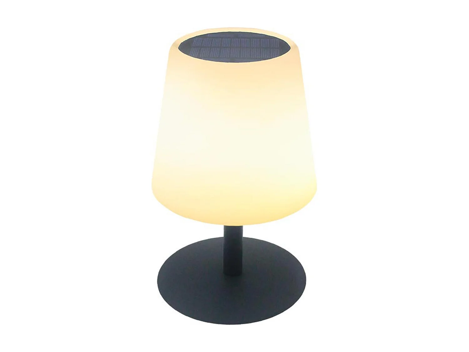Lampe de table solaire STANDY TINY Blanc Acier H25cm