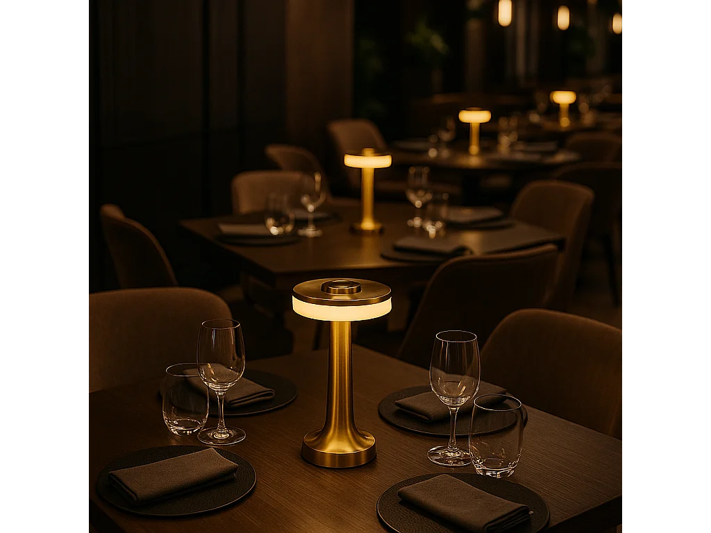 2 Lampes de table doré CHICGLOW H21cm