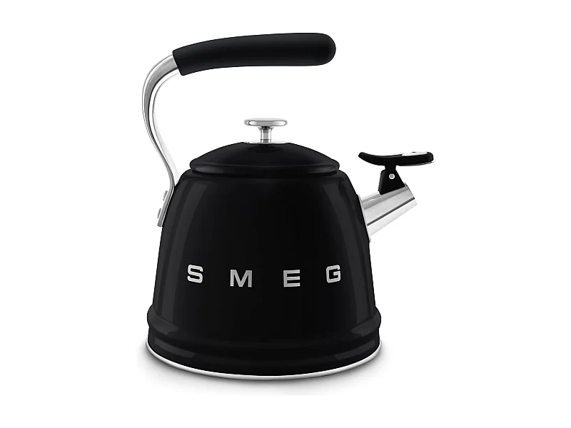 Smeg Bollitore con fischio 50's Style - Nero LUCIDO - WKF01BL