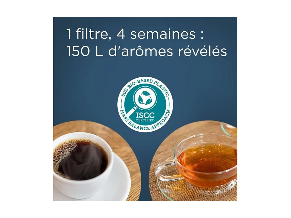 Carafe filtrante BRITA - Style Essential Sable - Capacité 2,4L dont 1,4L d'eau filtrée - 2 filtres Maxtra Pro Expert anti-tart