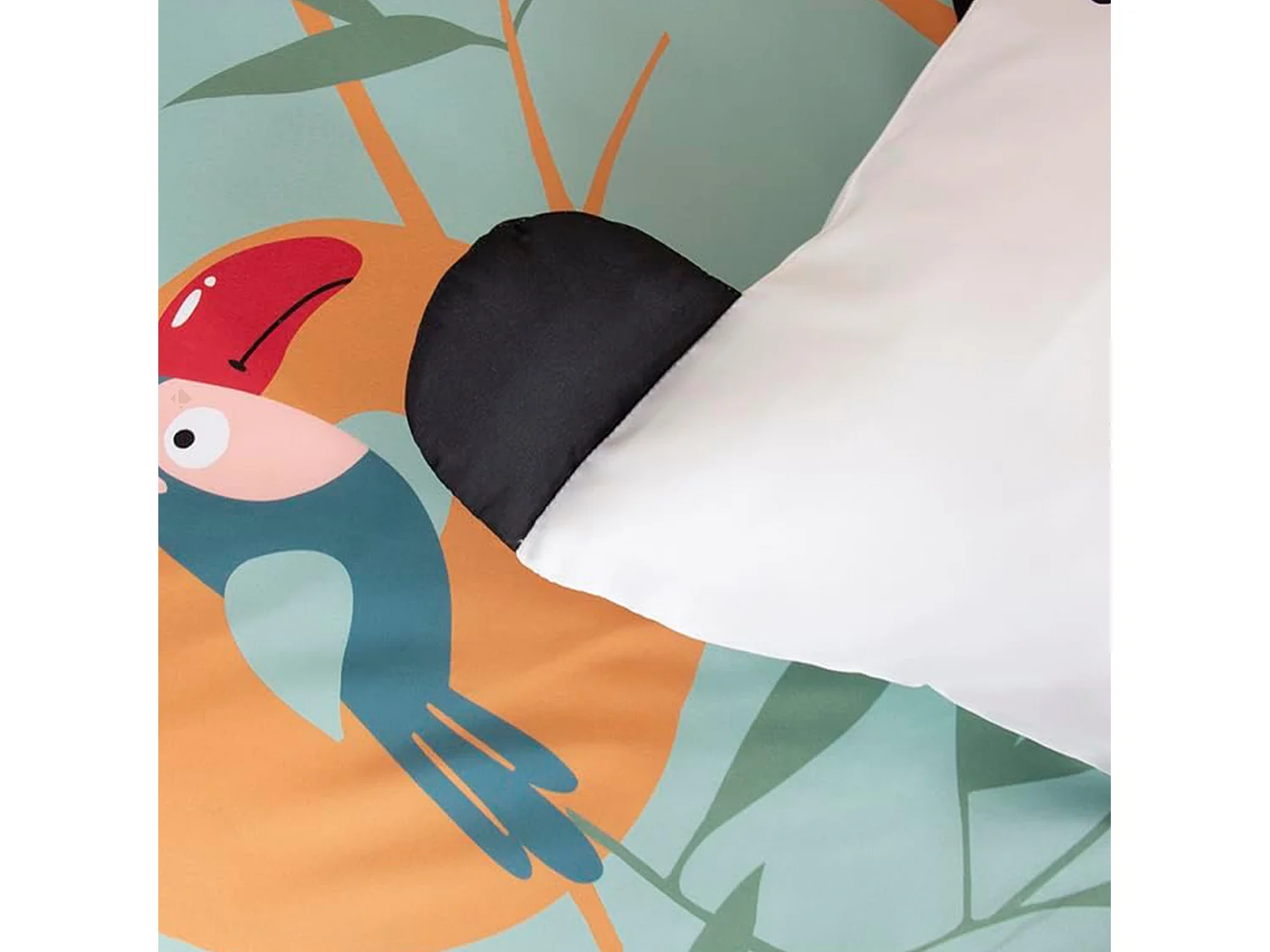 Parure de lit enfant 140x200 cm microfibre PANDA