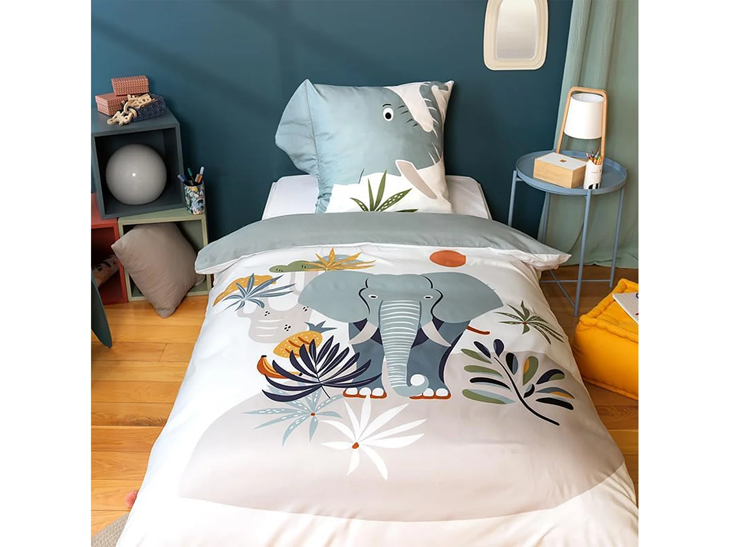 Parure de lit enfant 140x200 cm microfibre ELEPH