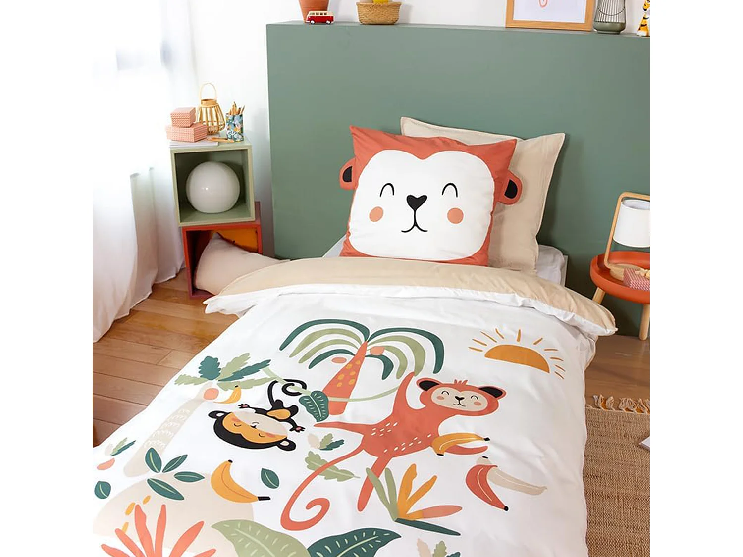 Parure de lit enfant 140x200 cm microfibre OUISTI