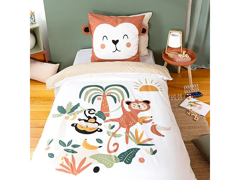 Parure de lit enfant 140x200 cm microfibre OUISTI