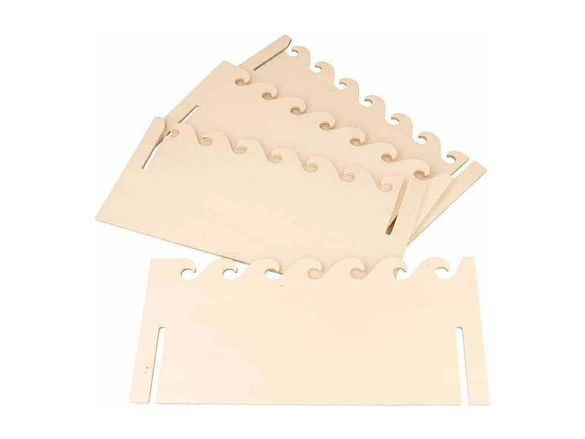 Jeu de pêche aux poissons en bois - 26 x 26 x 12 cm