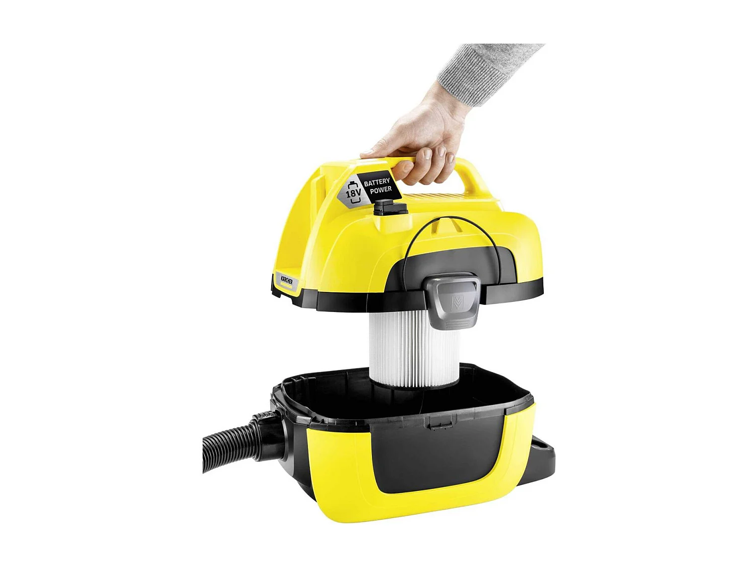 Aspirapolvere a traino Kärcher 1.198-301.0 7 L cilindro Secco 230 W Sacchetto per la polvere