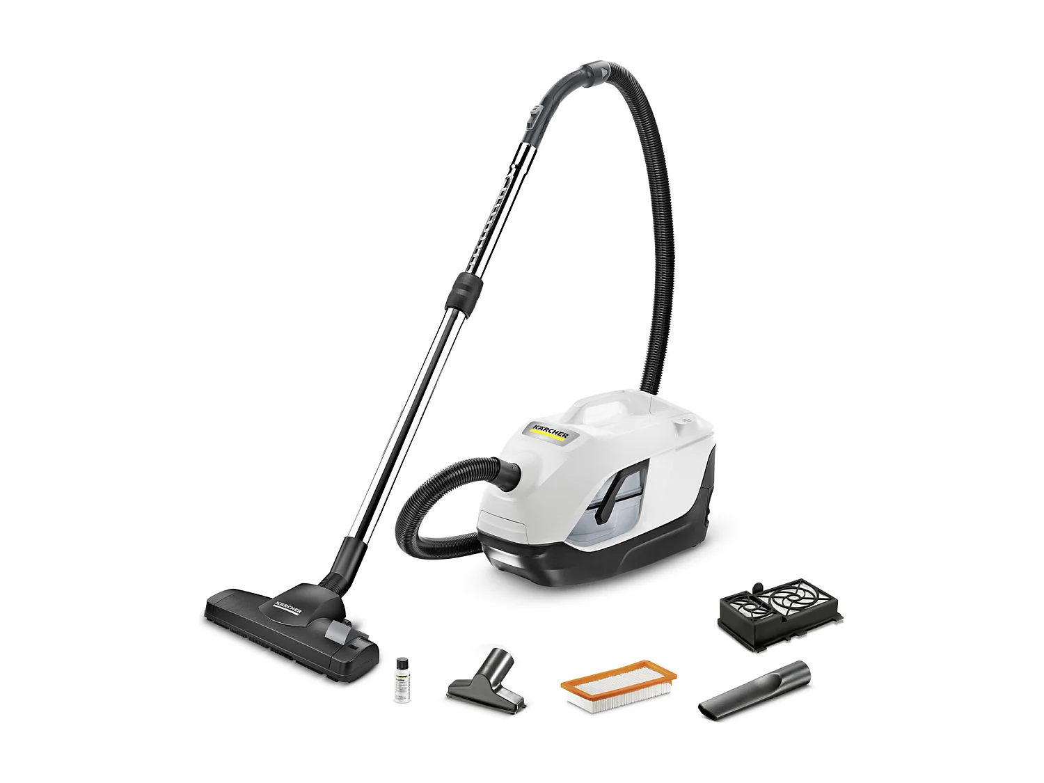 Karcher DS 6 2 L Aspirapolvere a  Cilindro Secco 650 W Senza Sacchetto Bianco