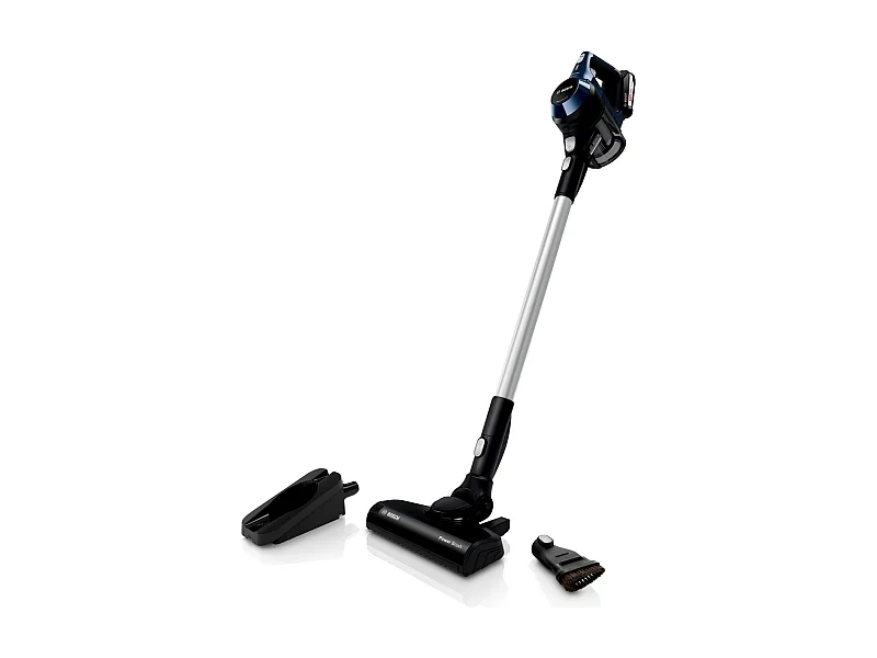 Bosch Serie 6 BBS611PCK Aspirapolvere Scopa Elettrica Senza Filo Senza Sacchetto Blu Argento