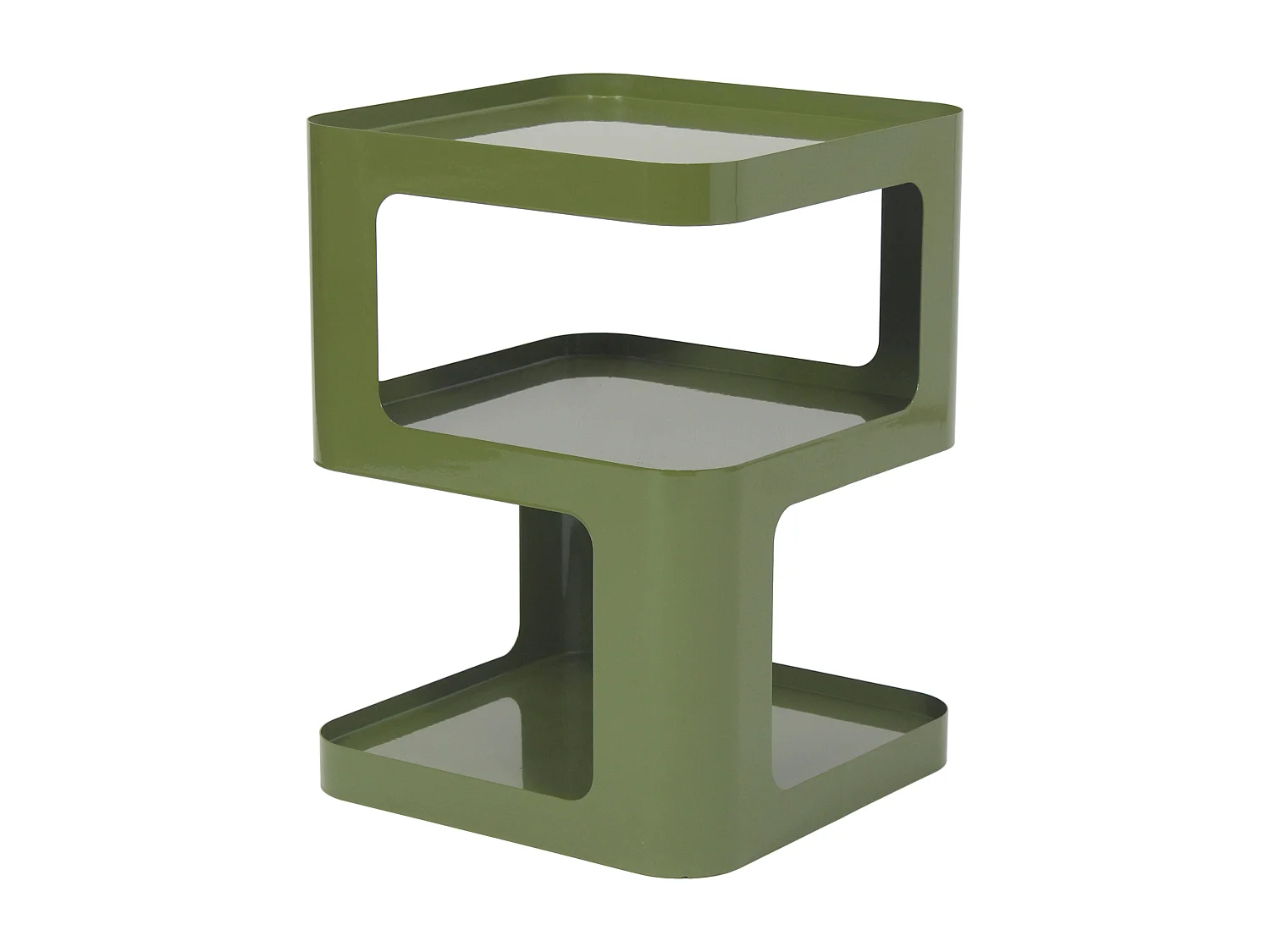 Table d'appoint en métal - Kaki - ADZOR