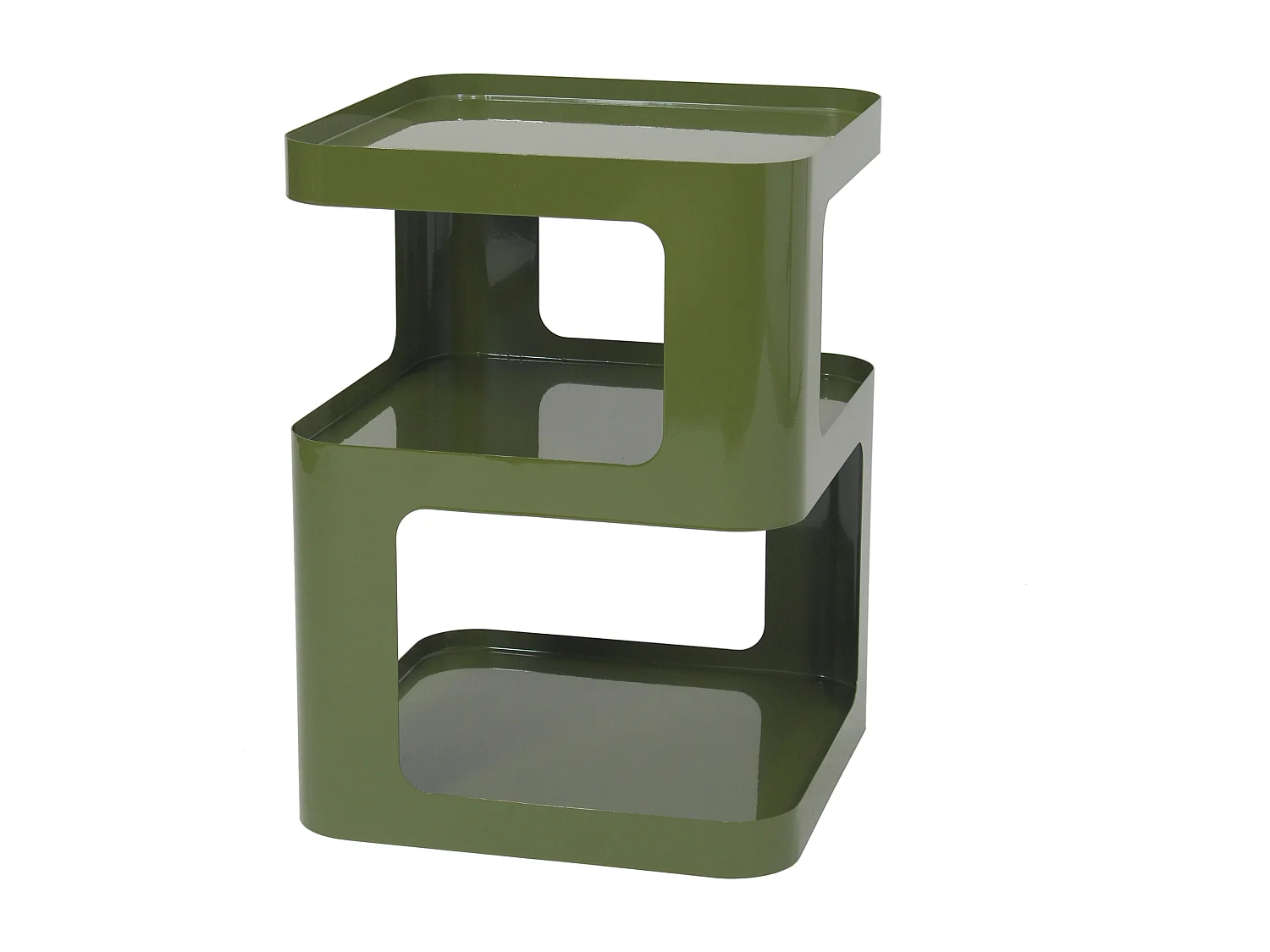 Table d'appoint en métal - Kaki - ADZOR