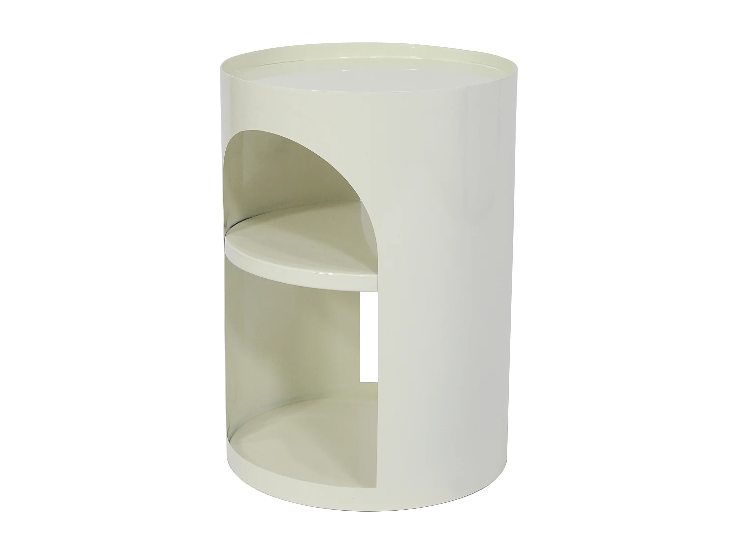 Table d'appoint en métal - Crème - NALEVA