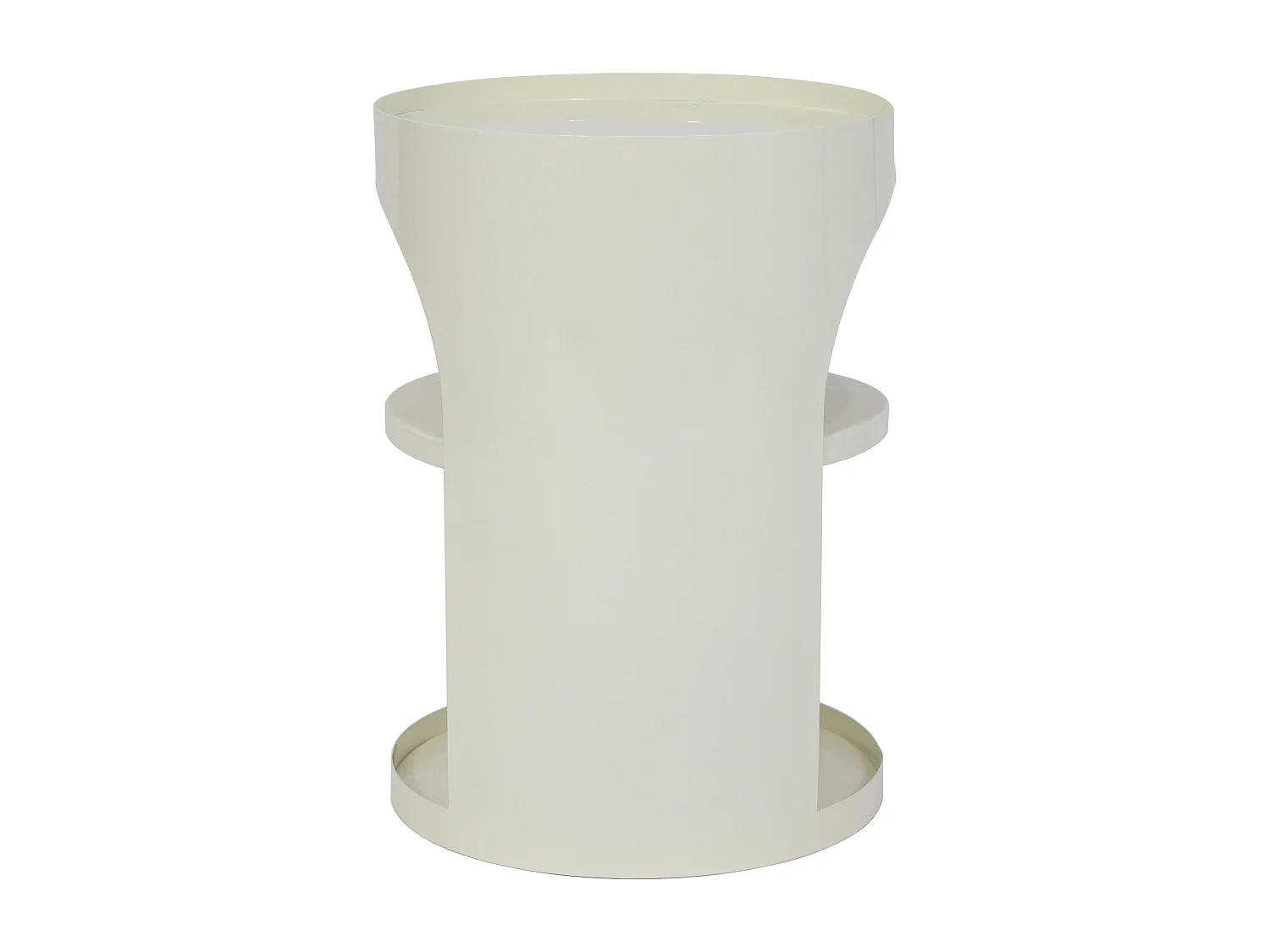 Table d'appoint en métal - Crème - NALEVA