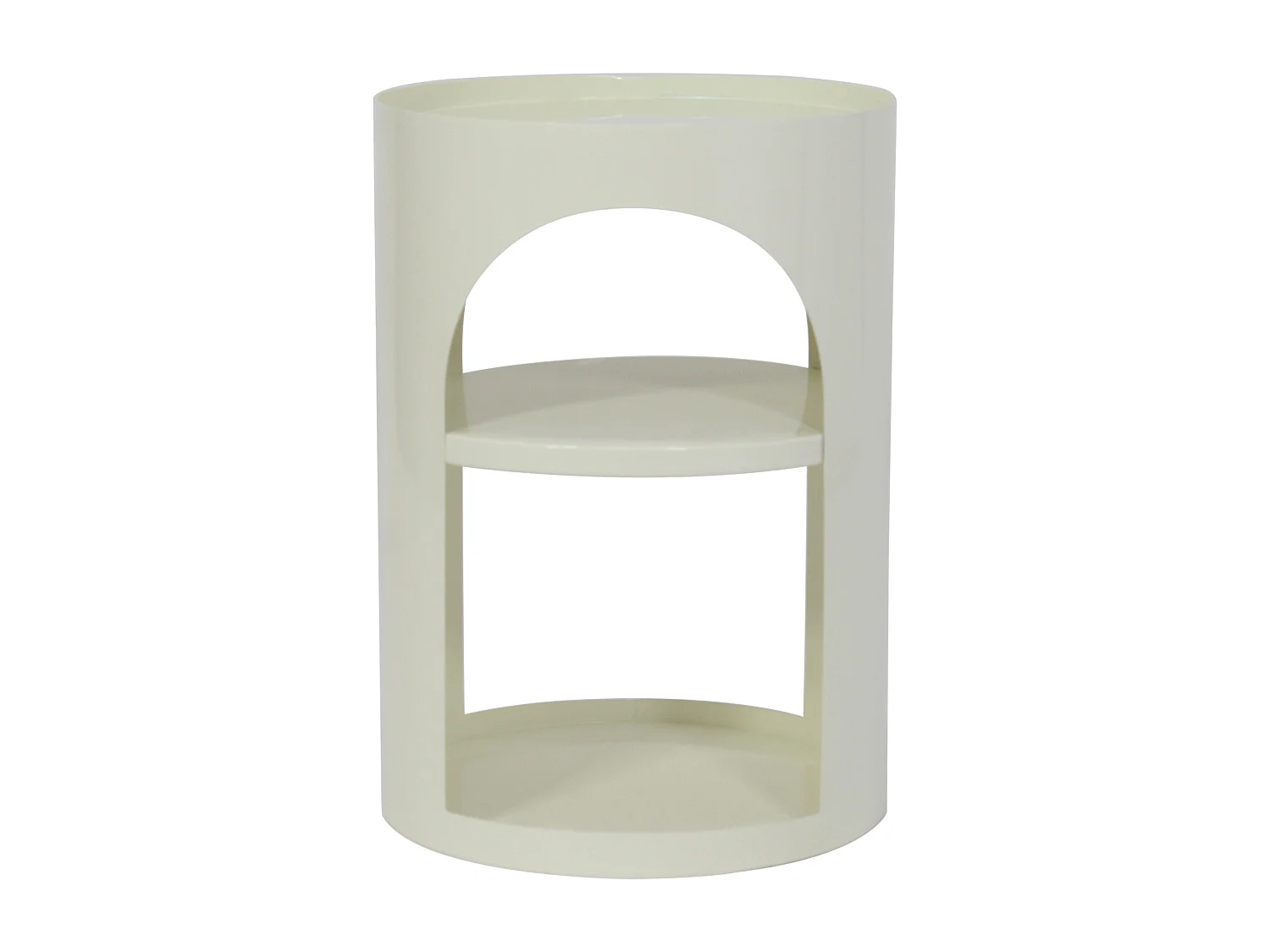 Table d'appoint en métal - Crème - NALEVA