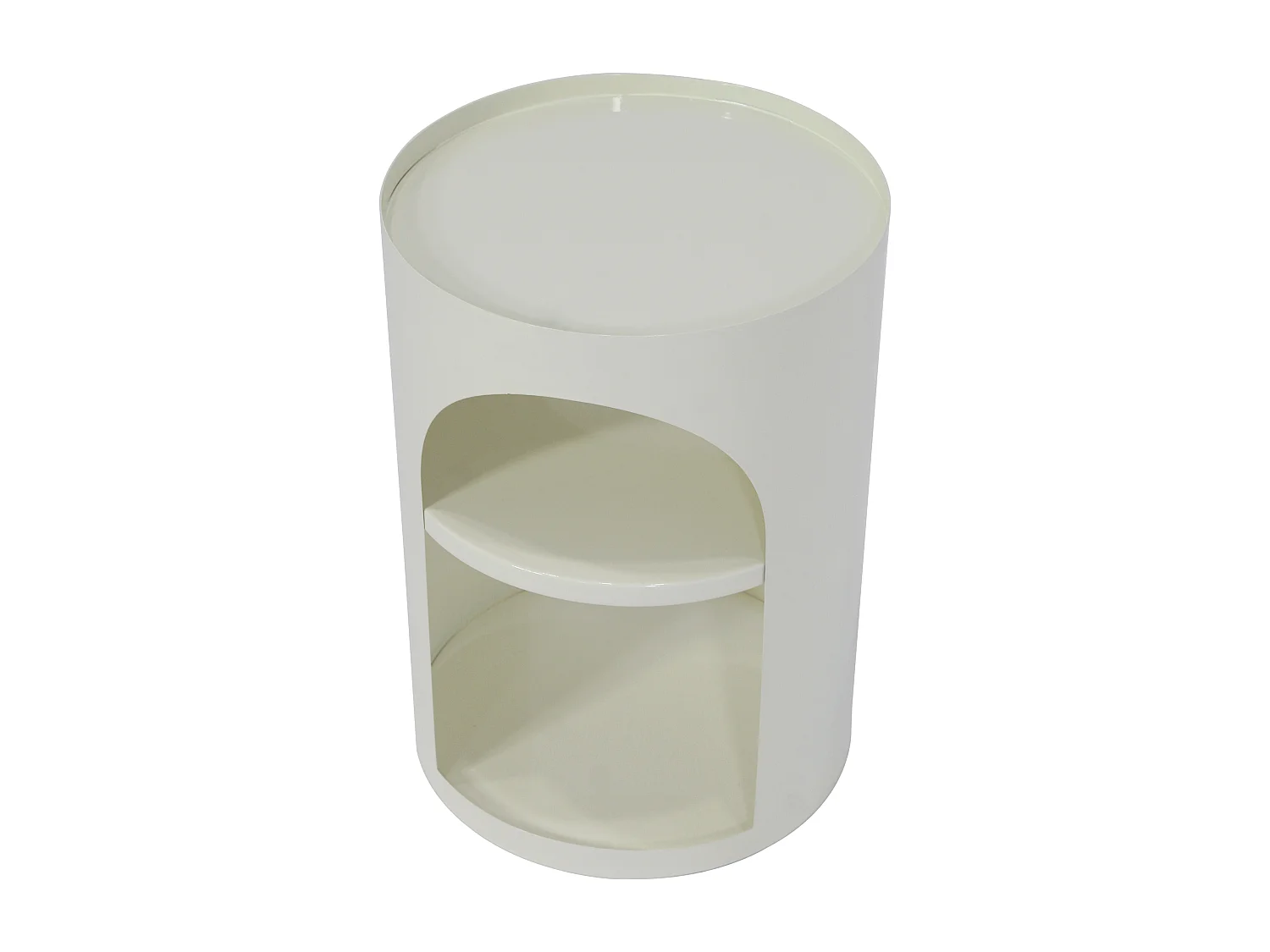 Table d'appoint en métal - Crème - NALEVA