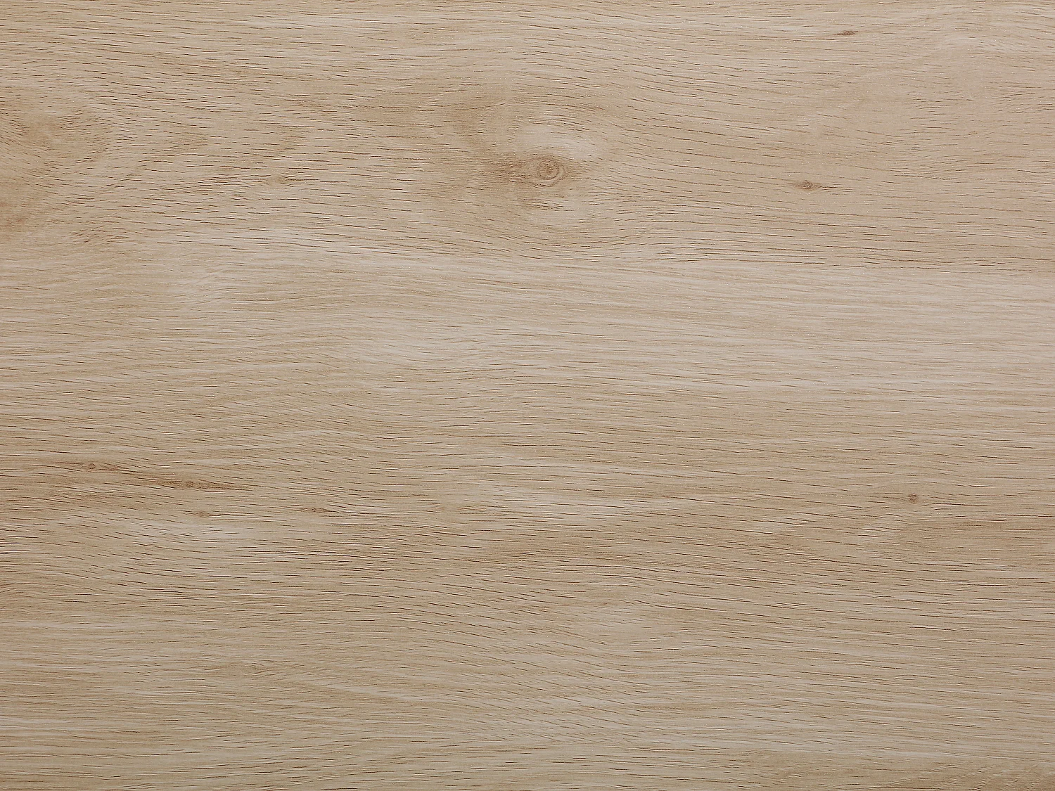 Table à manger extensible 4 à 6 personnes en MDF et métal - Naturel clair et noir - ILONINA