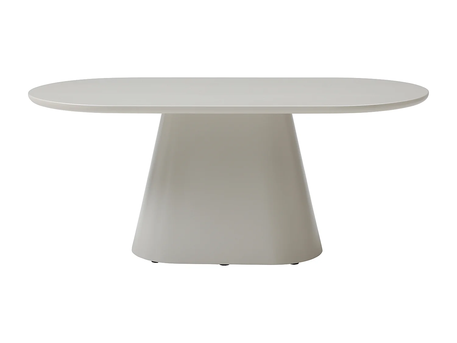 Table à manger 6 personnes en MDF - Beige - VALIANA