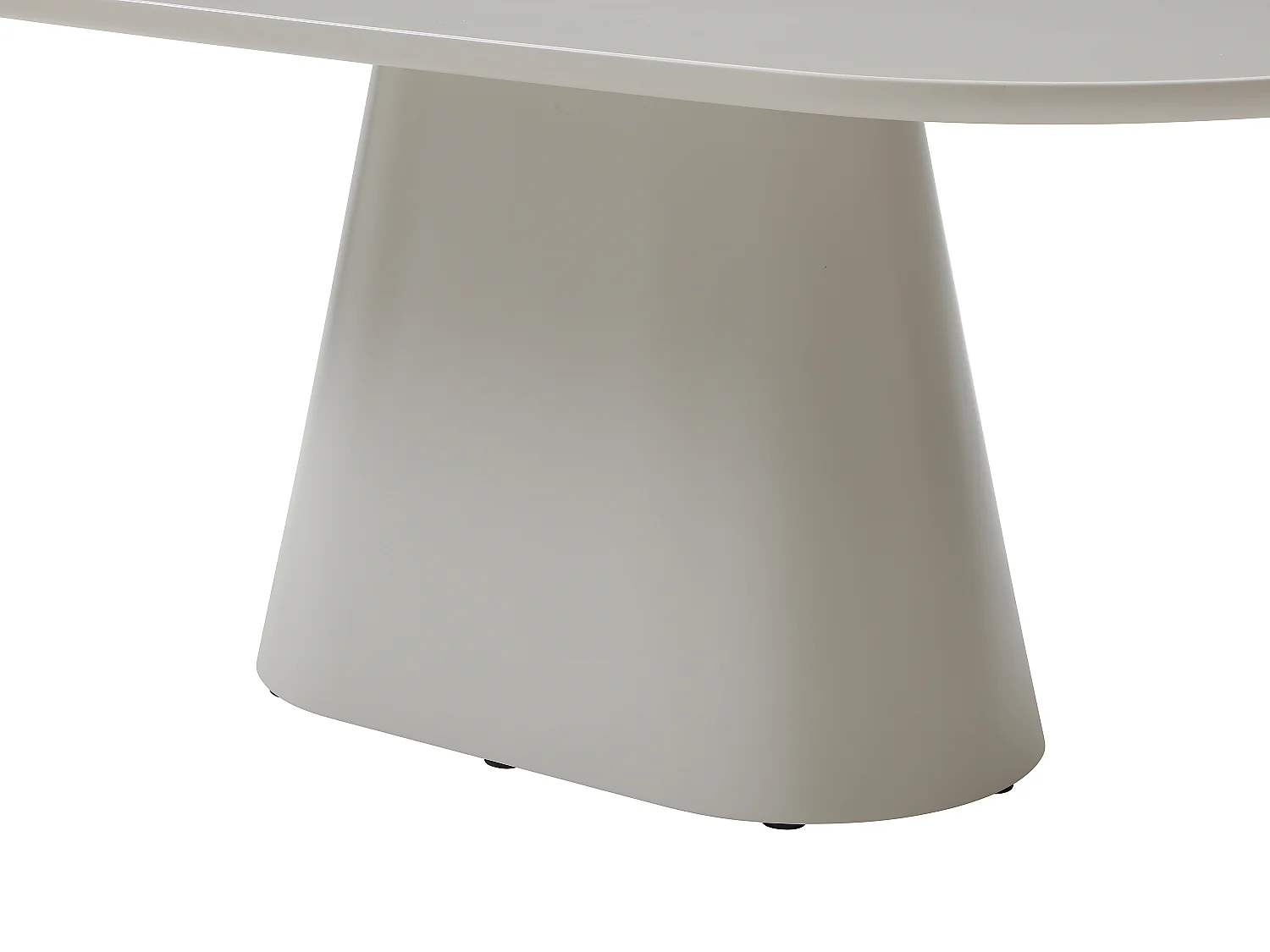 Table à manger 6 personnes en MDF - Beige - VALIANA