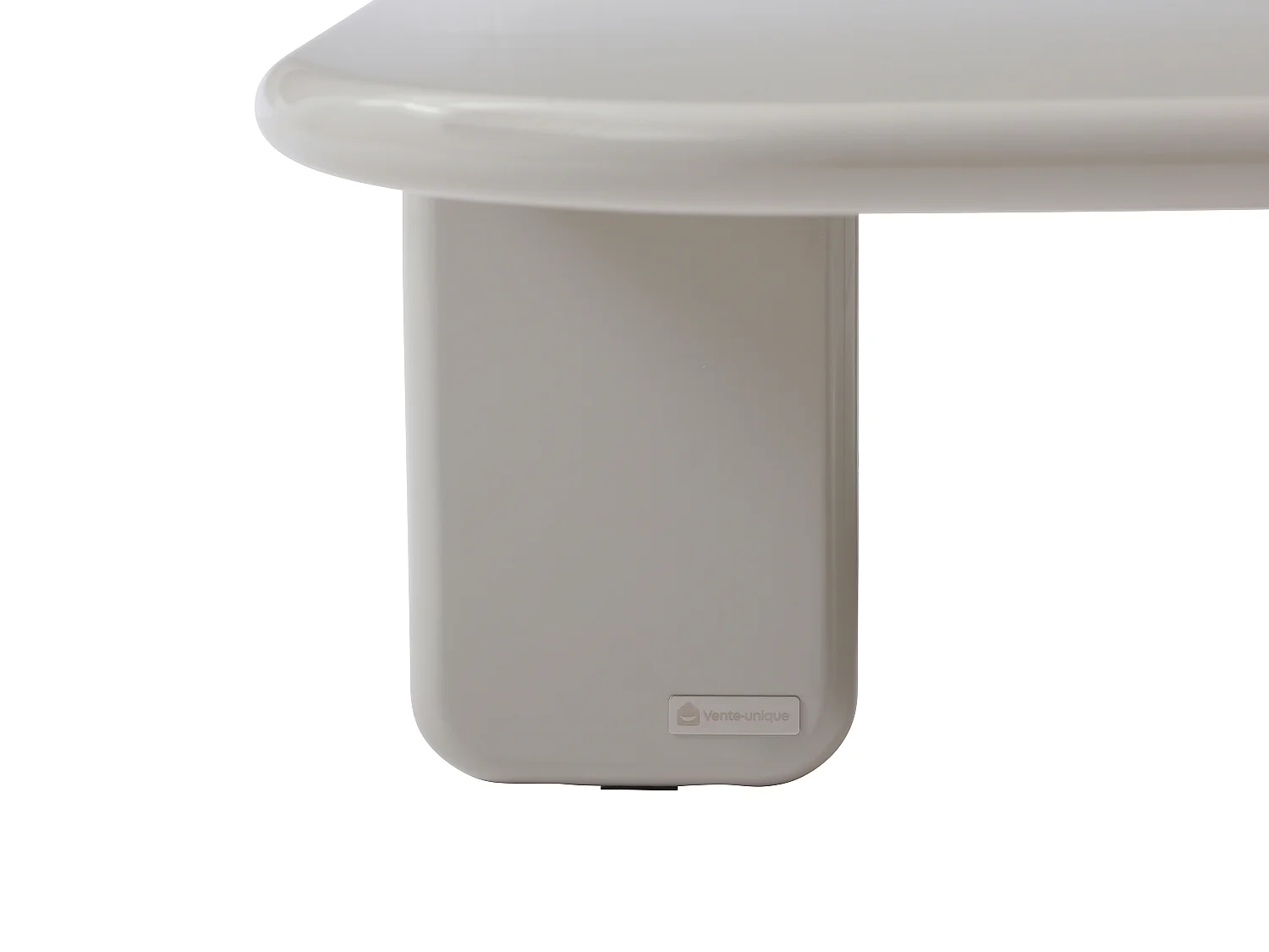 Table basse en MDF - Beige laqué - BRILONA