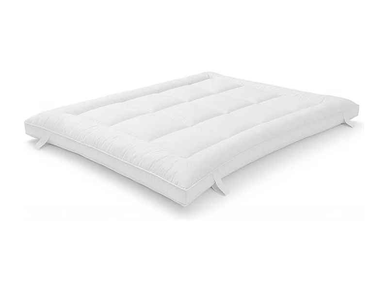 The White Stone Twijfelaar Topper | Gewatteerde Matrasbeschermer met 800 g/m² Vulling | Ademend Microvezelhoes met Hoekelastieken | Matrasbescherming 120x200