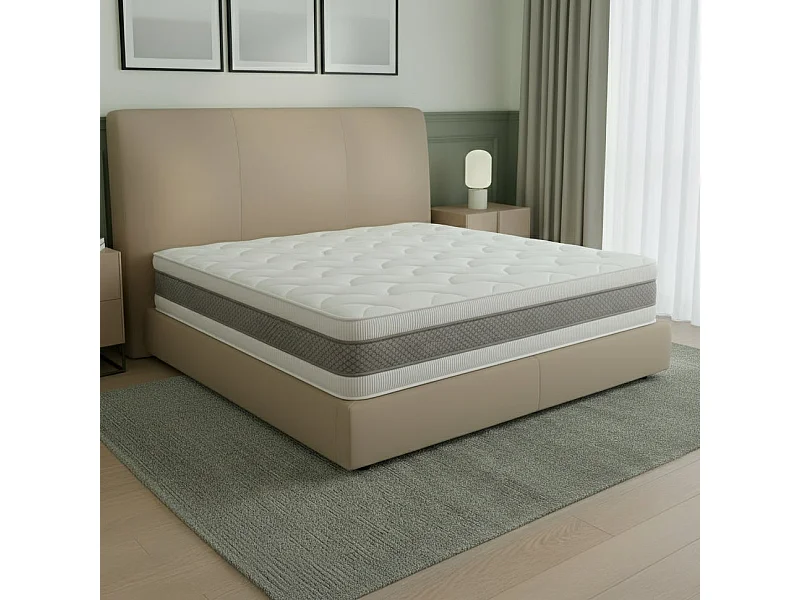 Matelas orthopédique mémoire H20 | Zones différenciées | Air 3D | Hautement ergonomique | Hypoallergénique (140 x 190)