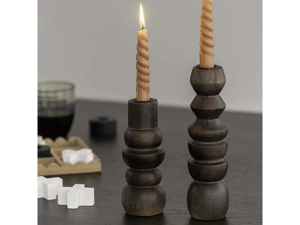 Bougeoir en  bois de manguier Formado Small