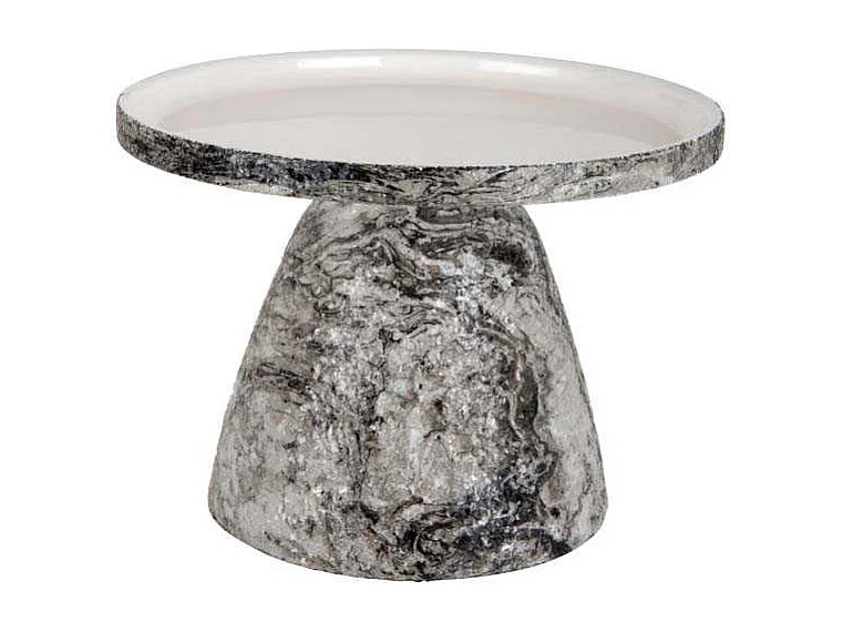 Table d'appoint en métal Mosaic Marble