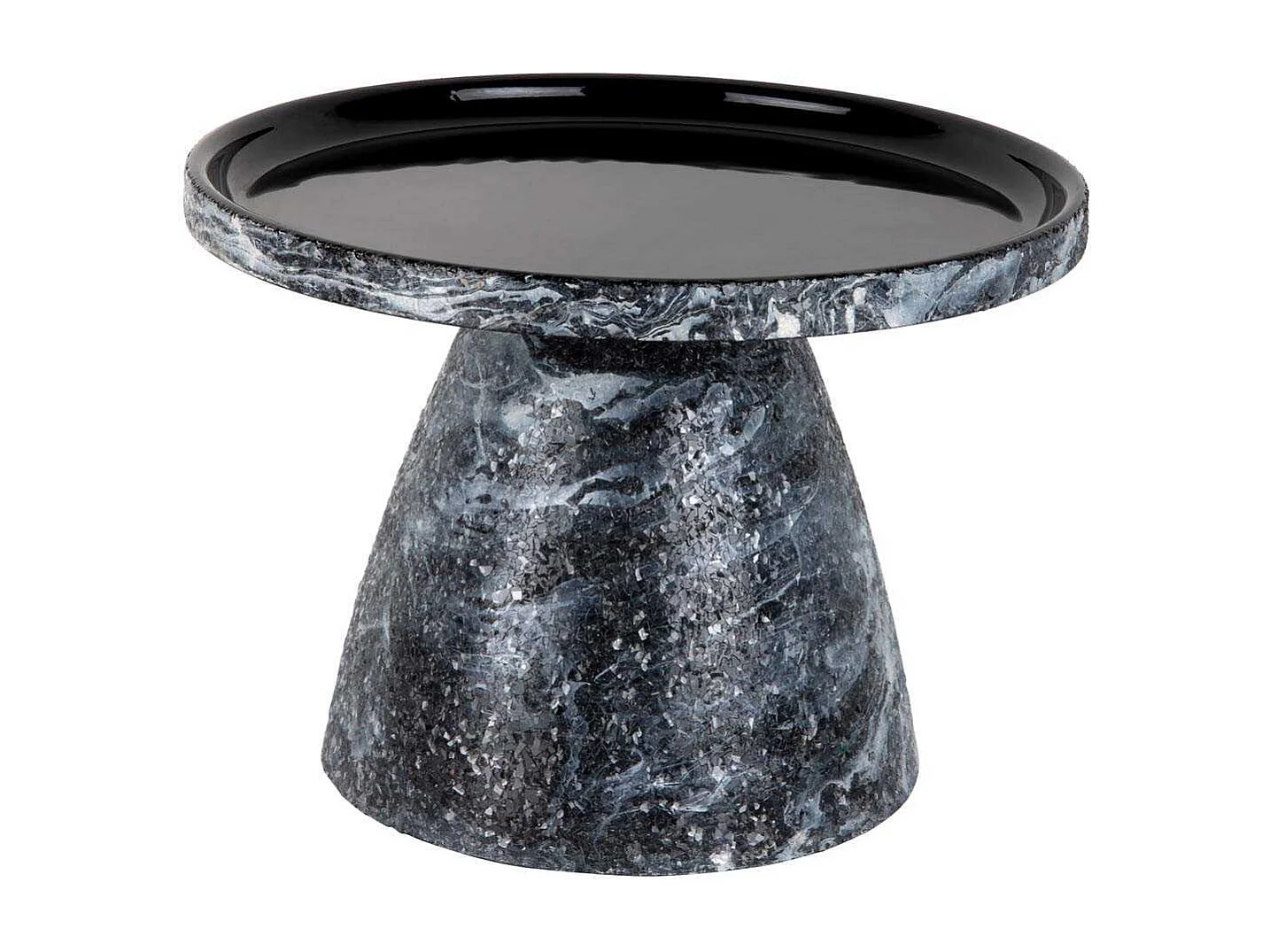 Table d'appoint en métal Mosaic Marble