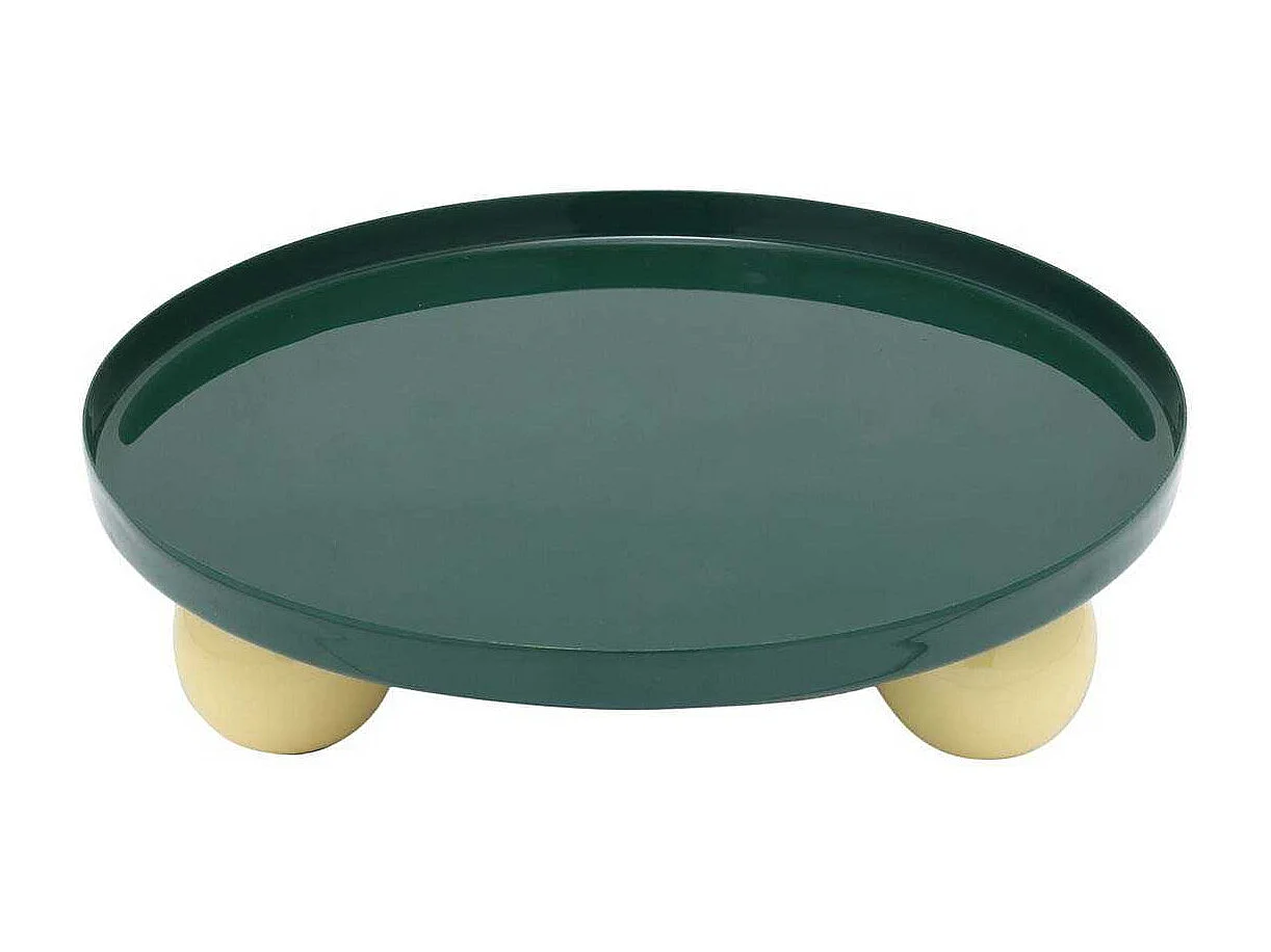 Plateau rond en métal Double Funky Large