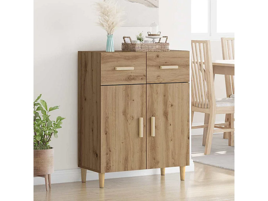 Buffet chêne artisanal 34 x 69,5 x 89 cm Bois d'ingénierie