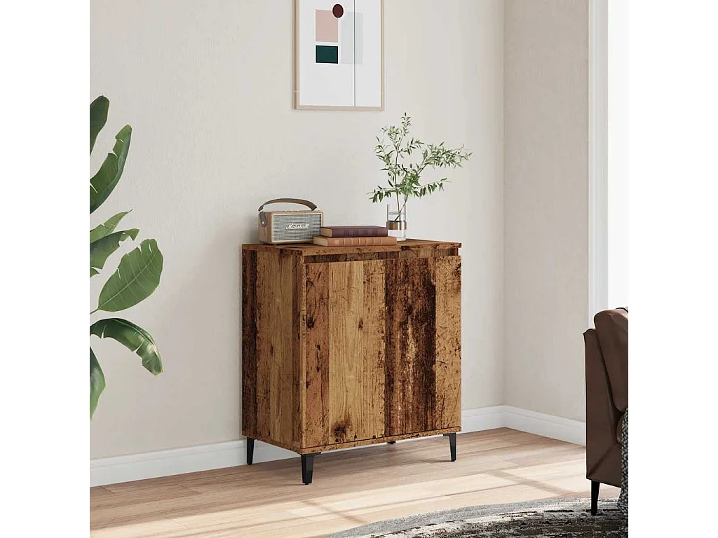 Buffet vieux bois 60x35x70 cm bois d'ingénierie