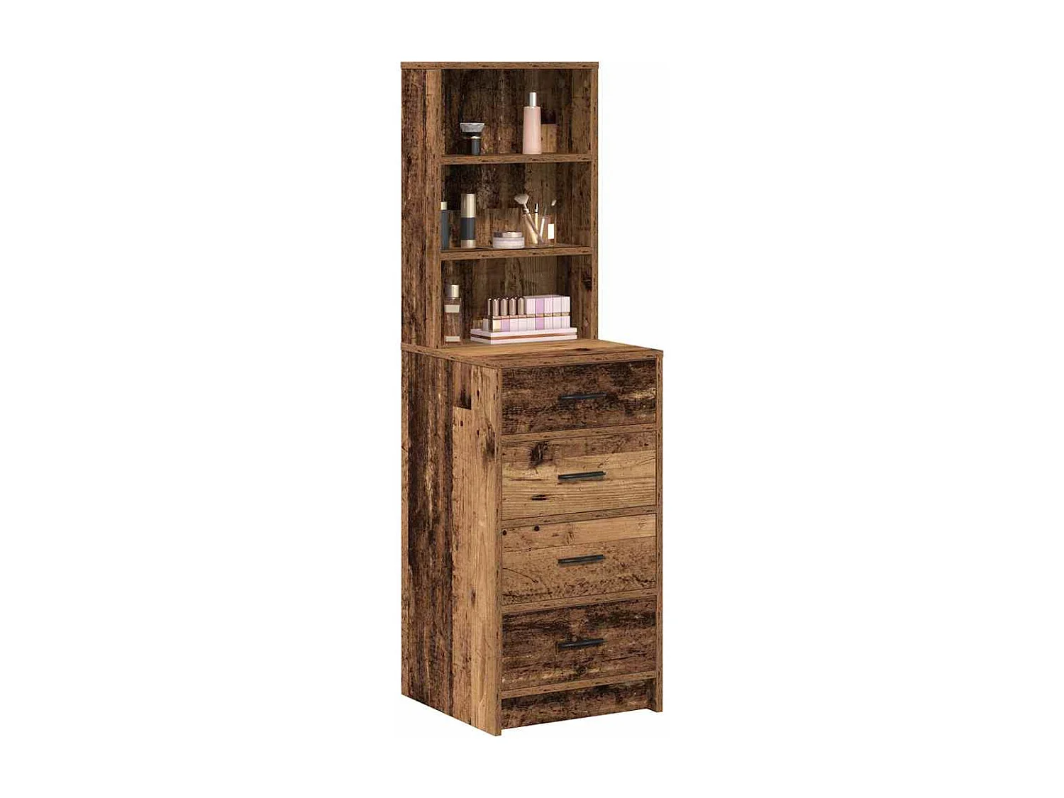 Mobile alto in legno antico 40 x 41 x 135 cm in legno ingegnerizzato