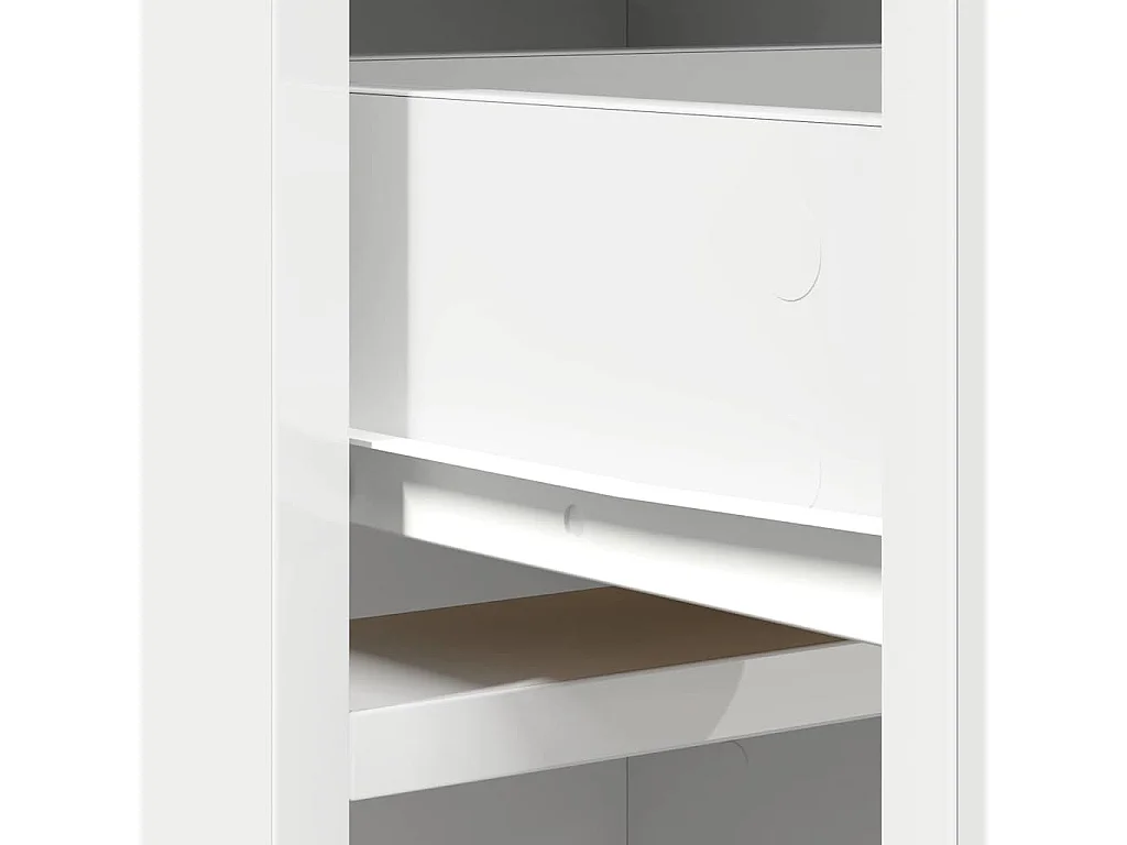 Piano del mobile bianco 40 x 40,5 x 135 cm in legno ingegnerizzato