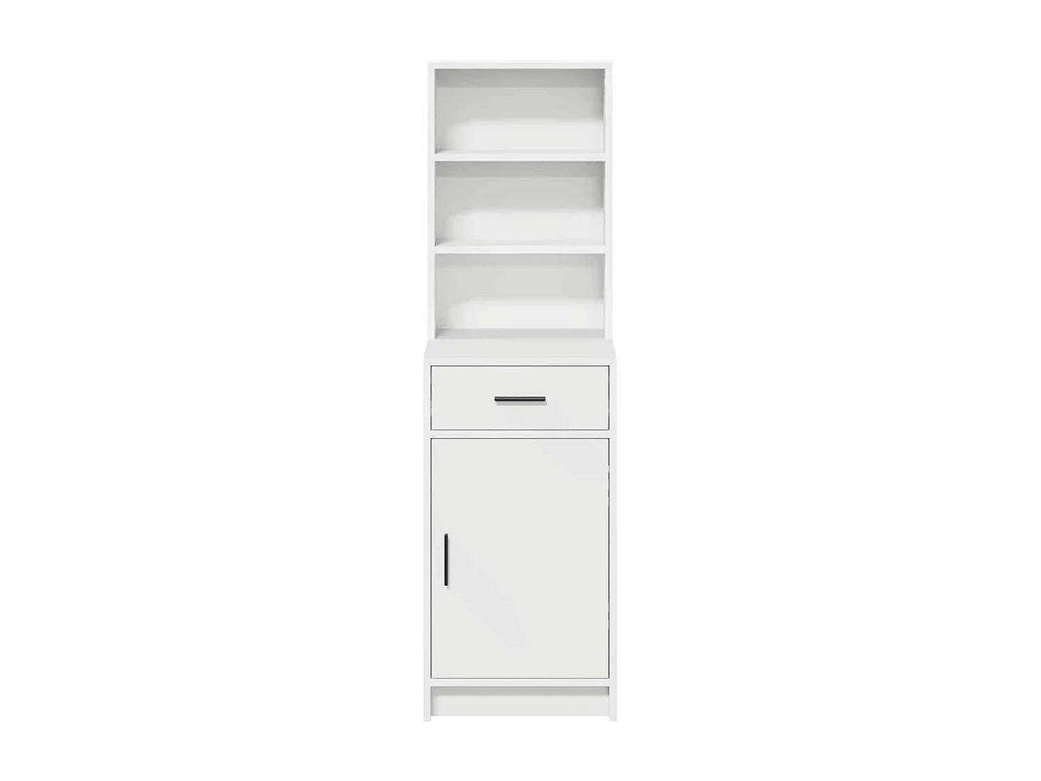 Piano del mobile bianco 40 x 40,5 x 135 cm in legno ingegnerizzato