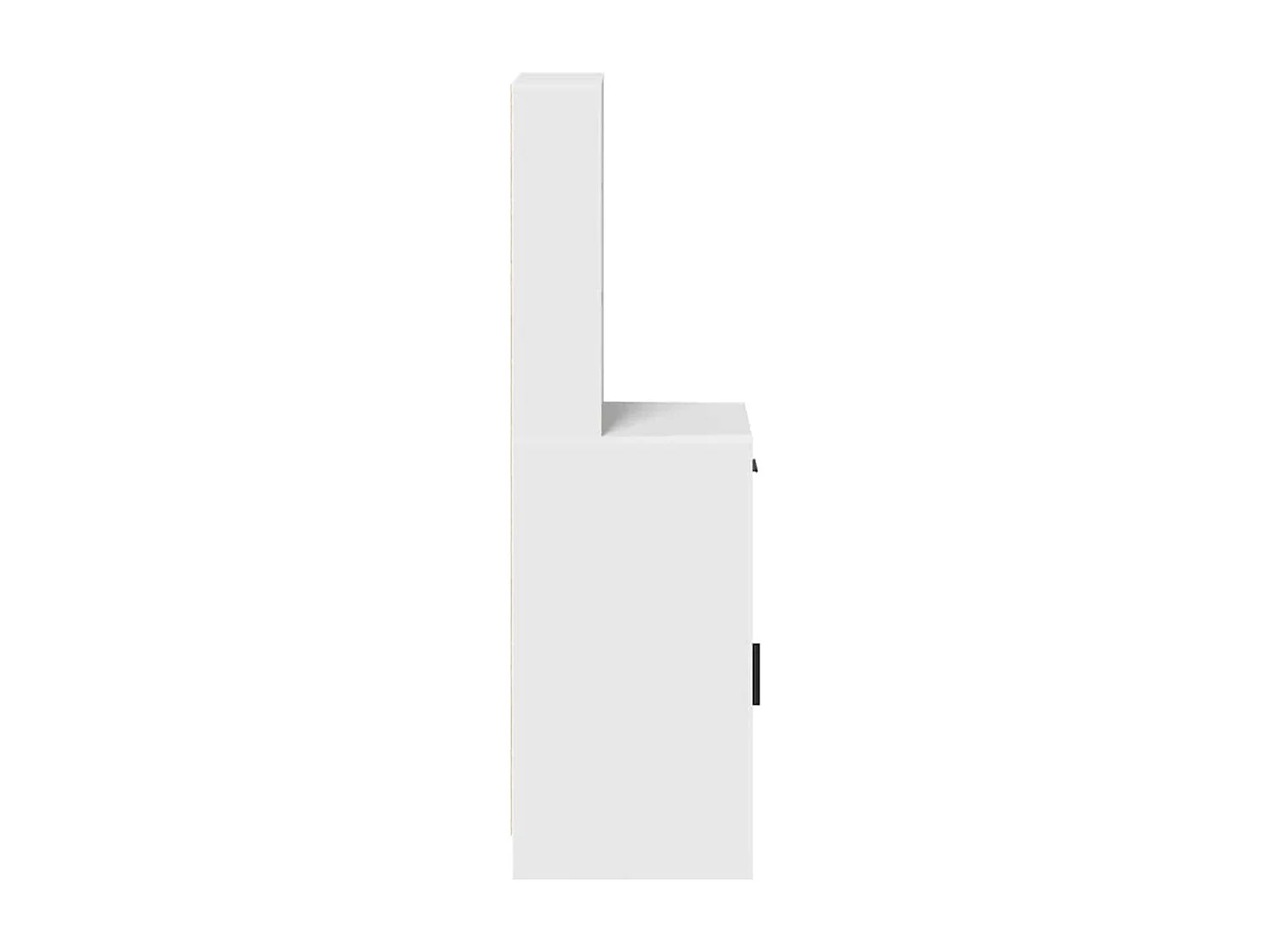 Piano del mobile bianco 40 x 40,5 x 135 cm in legno ingegnerizzato
