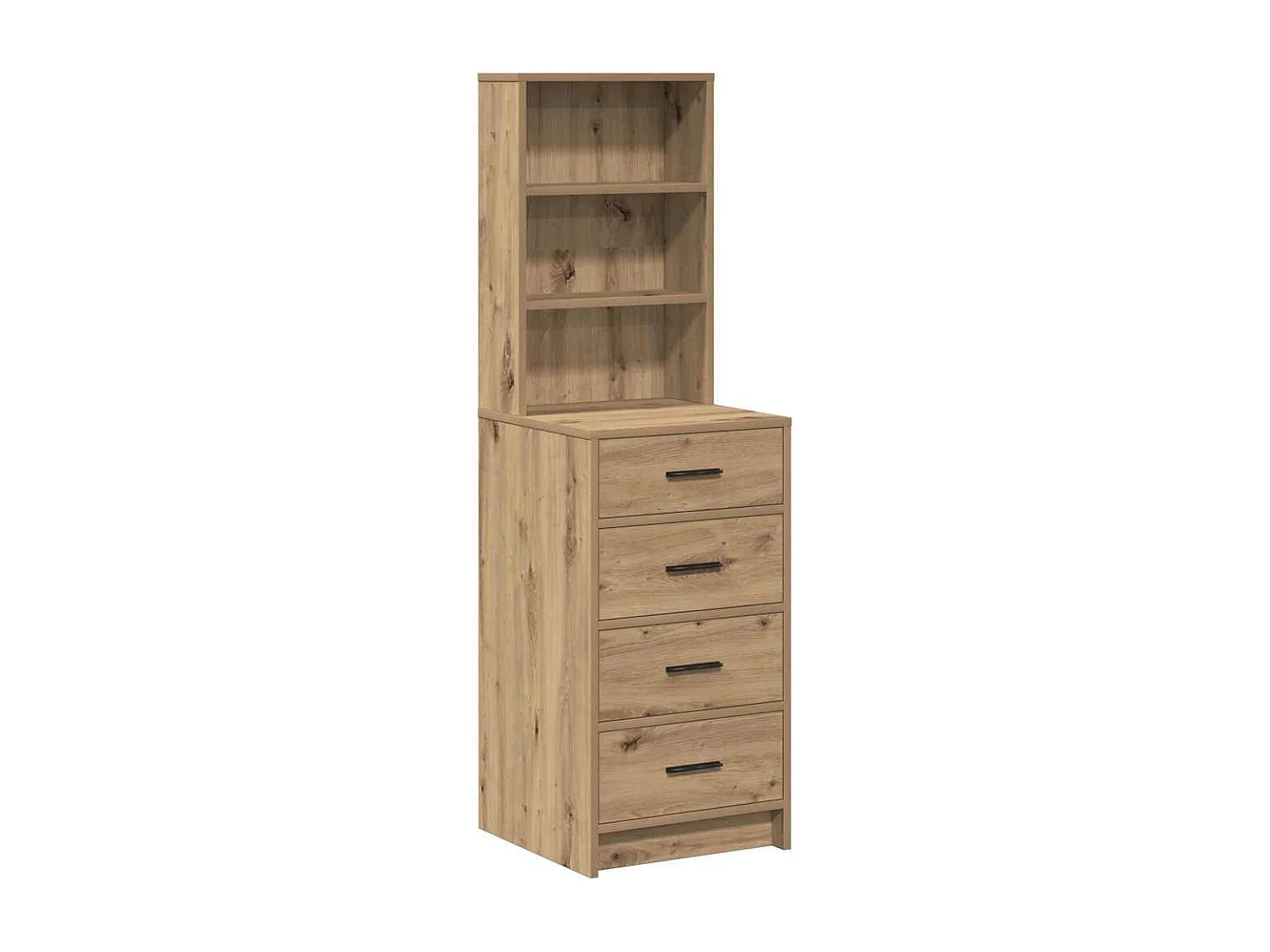 Mobile alto in rovere Craftsman 40 x 41 x 135 cm in legno ingegnerizzato