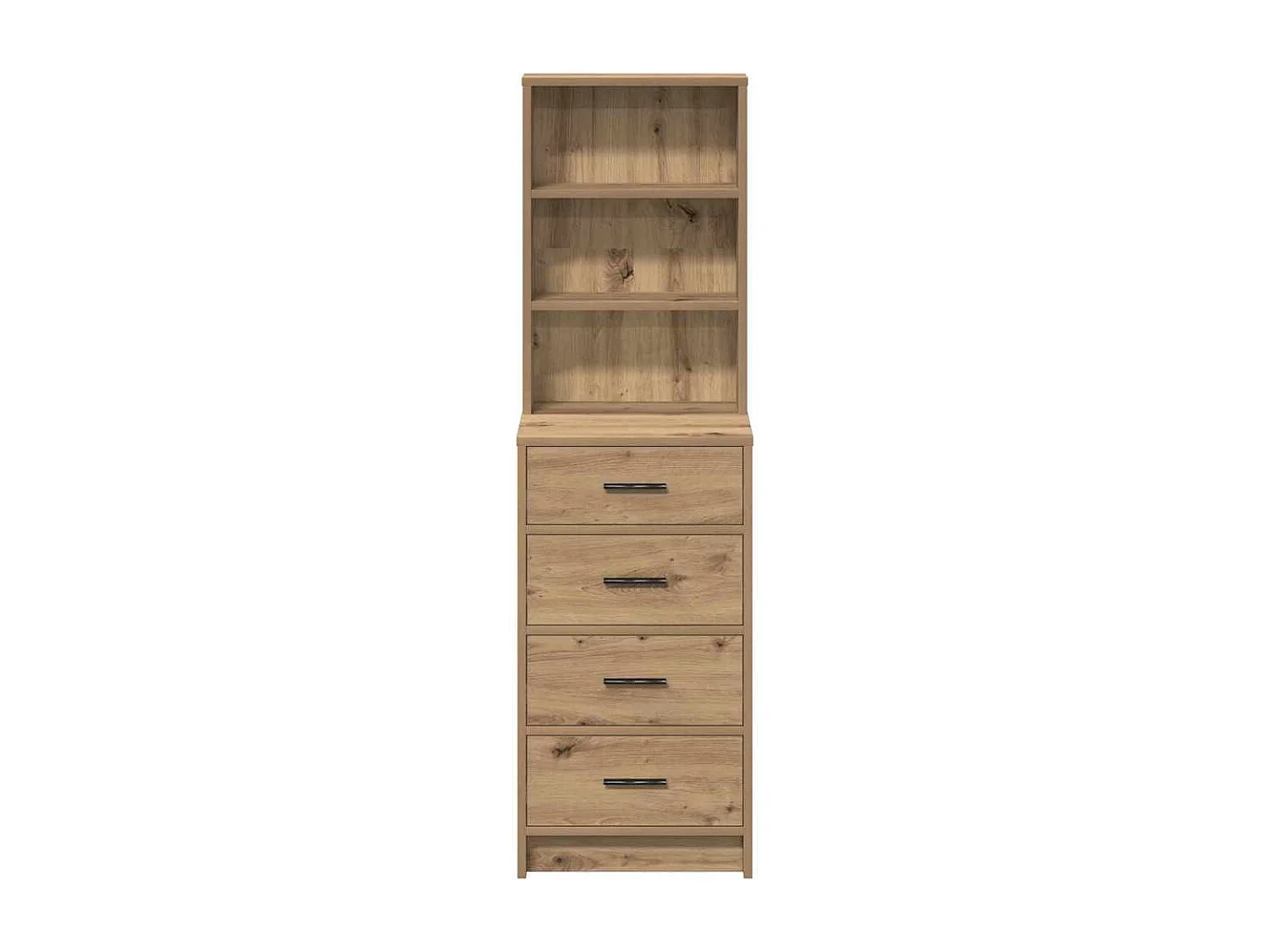 Mobile alto in rovere Craftsman 40 x 41 x 135 cm in legno ingegnerizzato