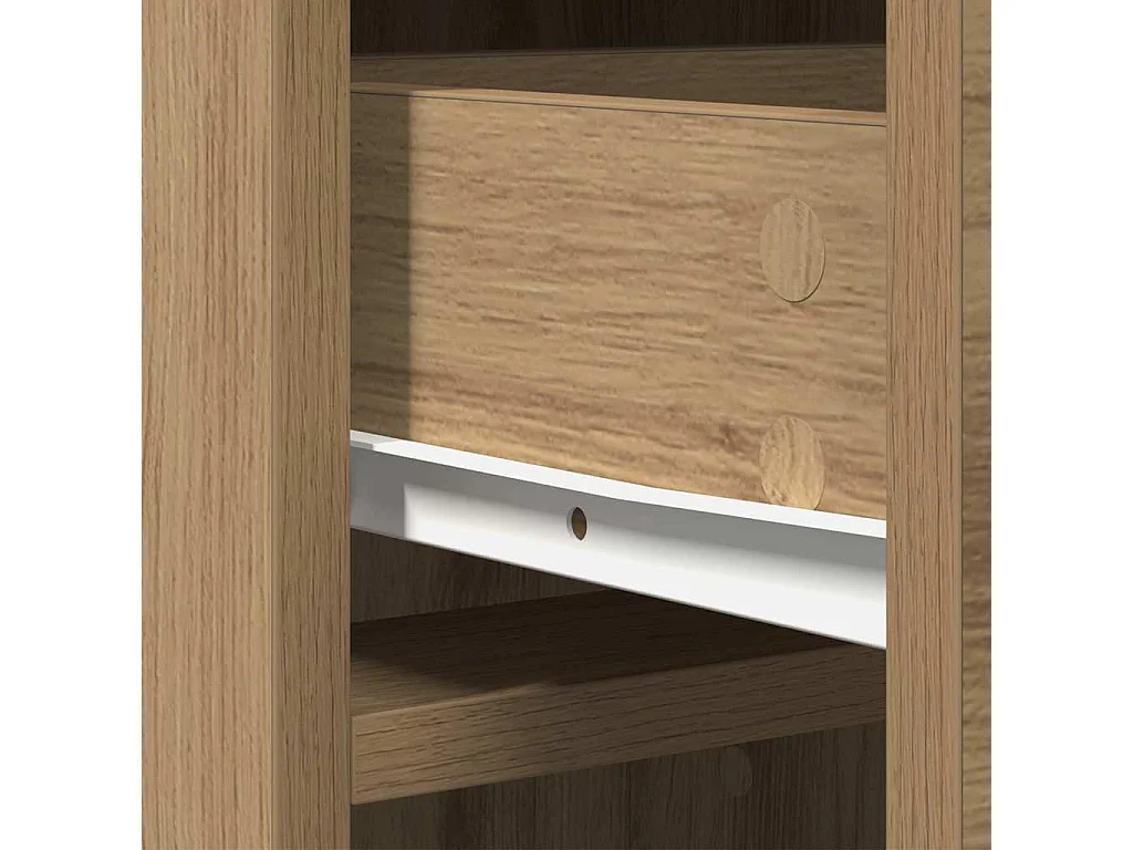 Mobile alto in rovere Craftsman 40 x 41 x 135 cm in legno ingegnerizzato